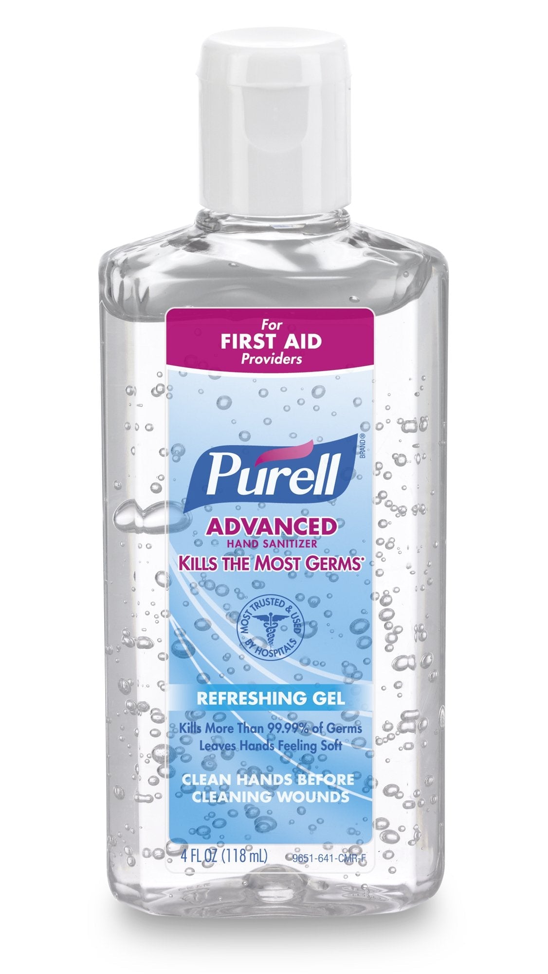 Purell Advanced Hand Sanitizer 70% Ethyl Alcohol Gel, Bottle, 4 oz, Fruit Scent (24 Units)