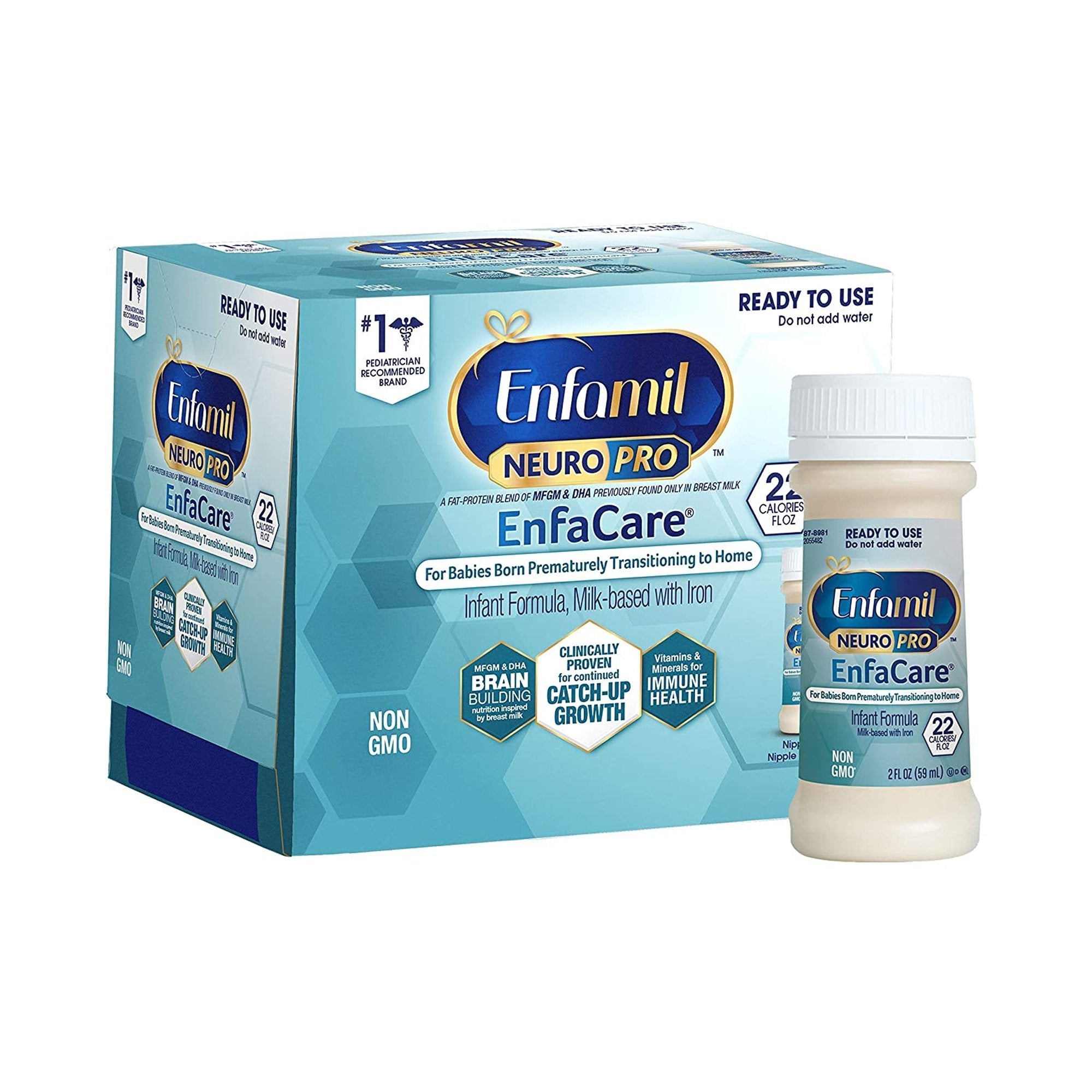 Enfamil NeuroPro EnfaCare Ready-to-Use Infant Formula, 2oz (48 Pack) for Premature Babies