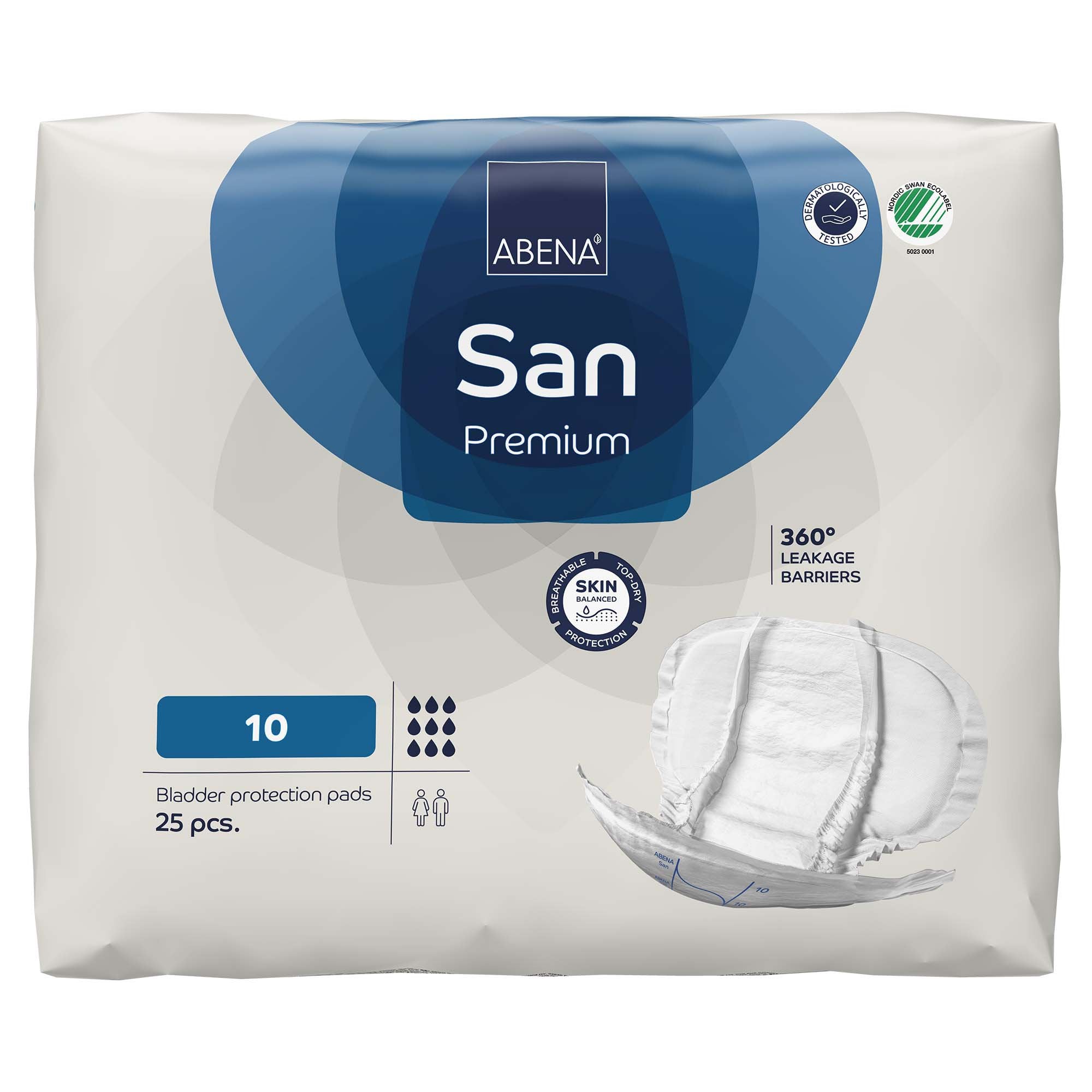 Abena® San Premium Bladder Protection Pads, Size 10 (25 Units)