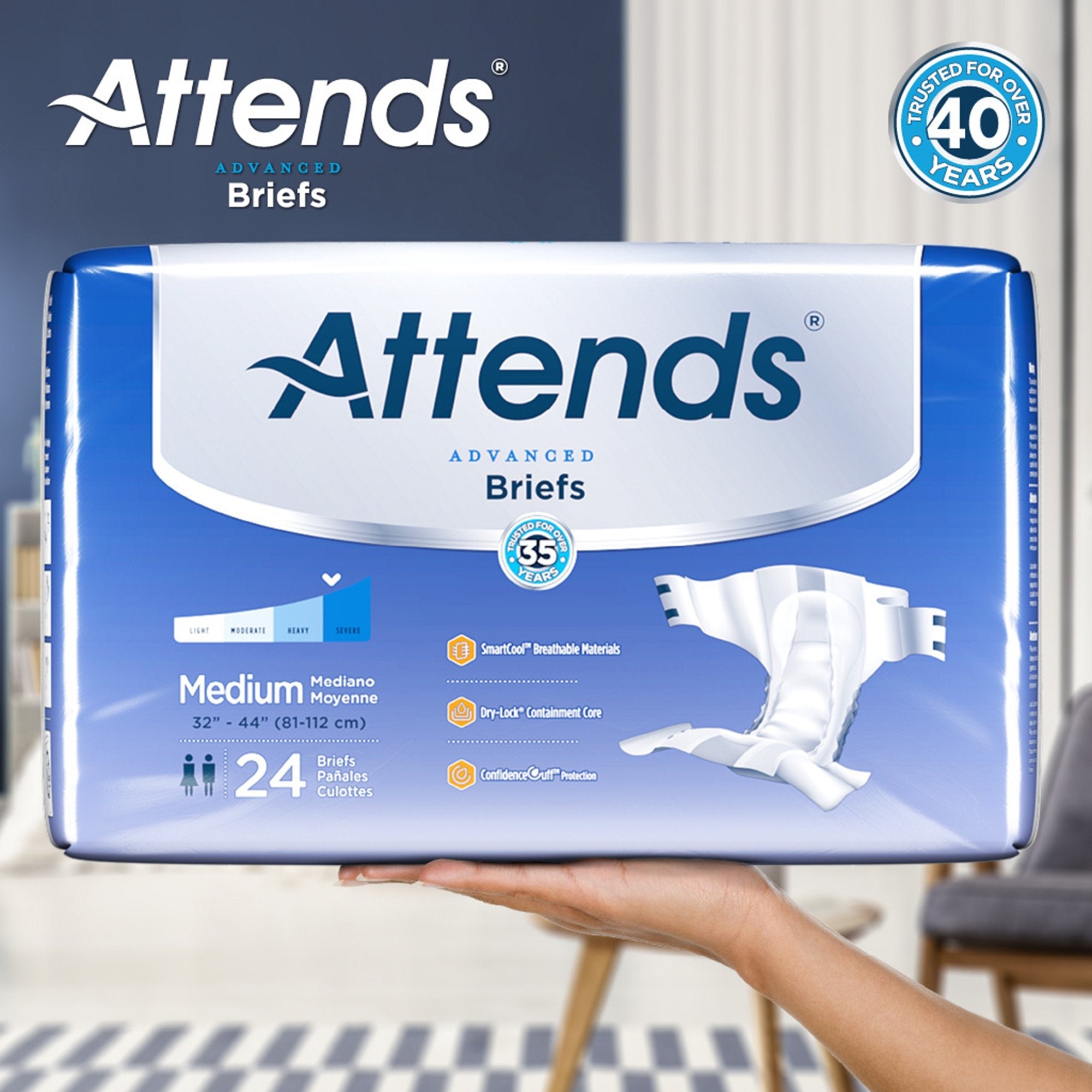 Attends® Advanced Briefs, Regular (20 Units)