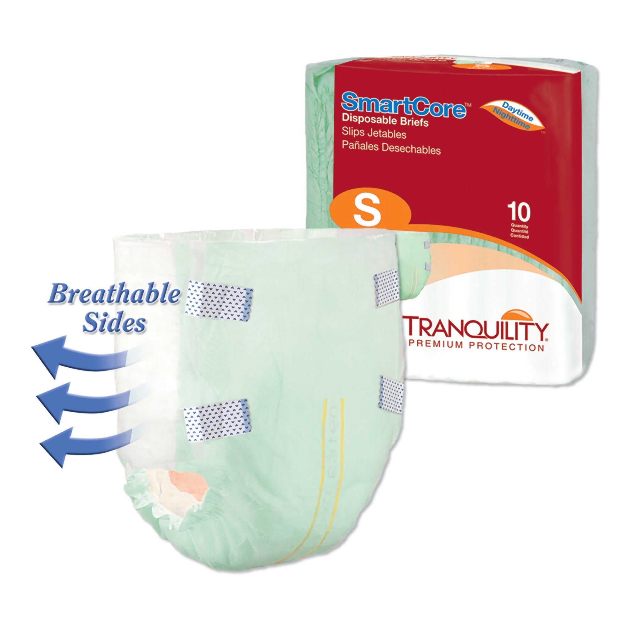 Tranquility SmartCore™ Maximum Protection Incontinence Brief, Small (10 Units)