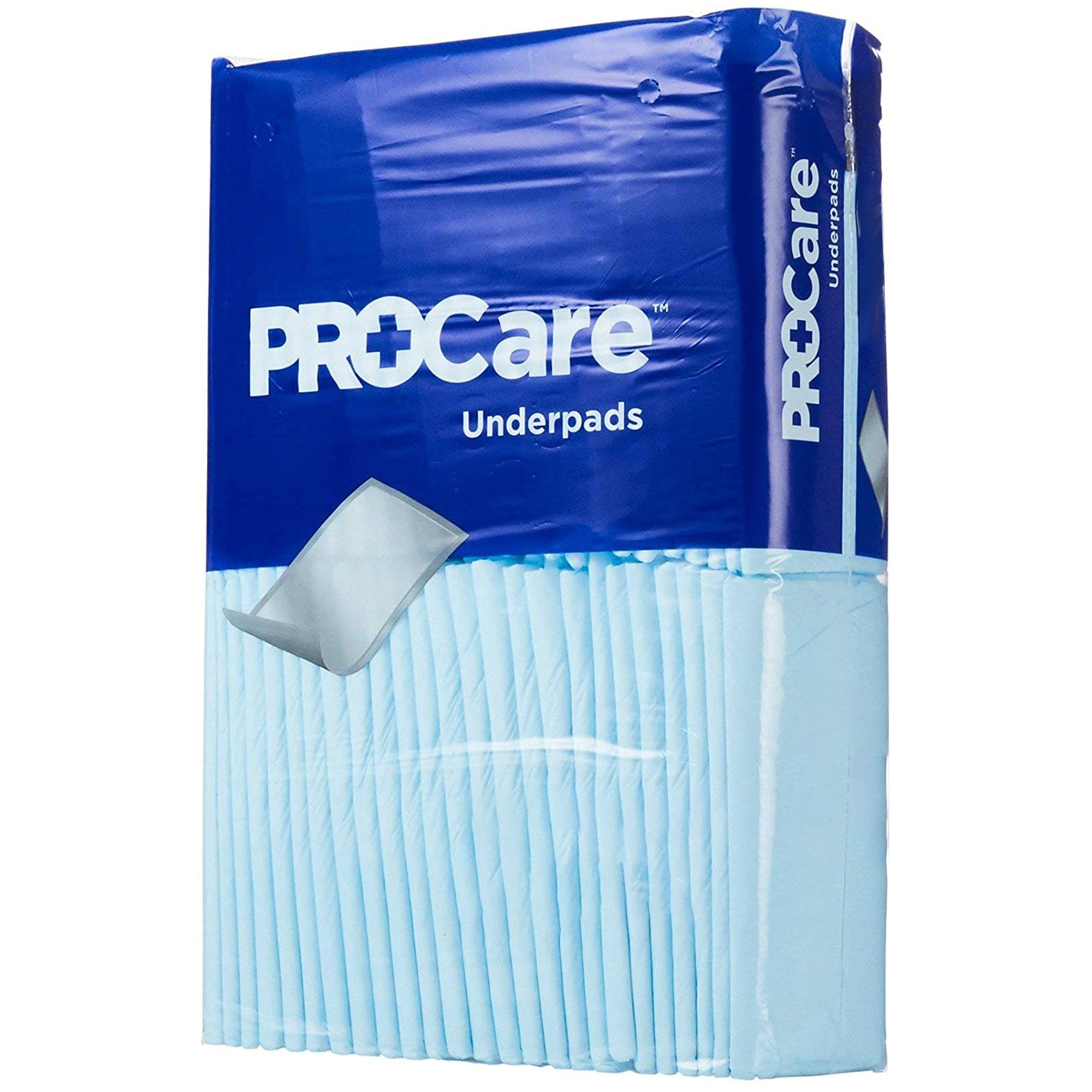 First Quality ProCare Incontinence Underpads 21"x36" - 30 Pack, Blue