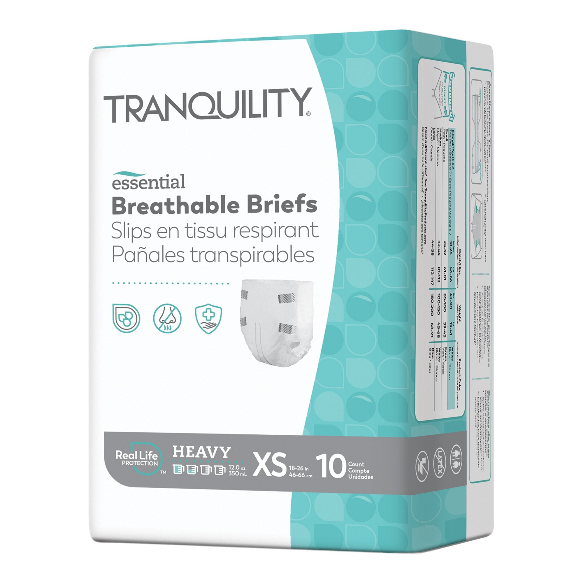 Tranquility® Essential Heavy Incontinence Brief, Extra Small (10 Units)