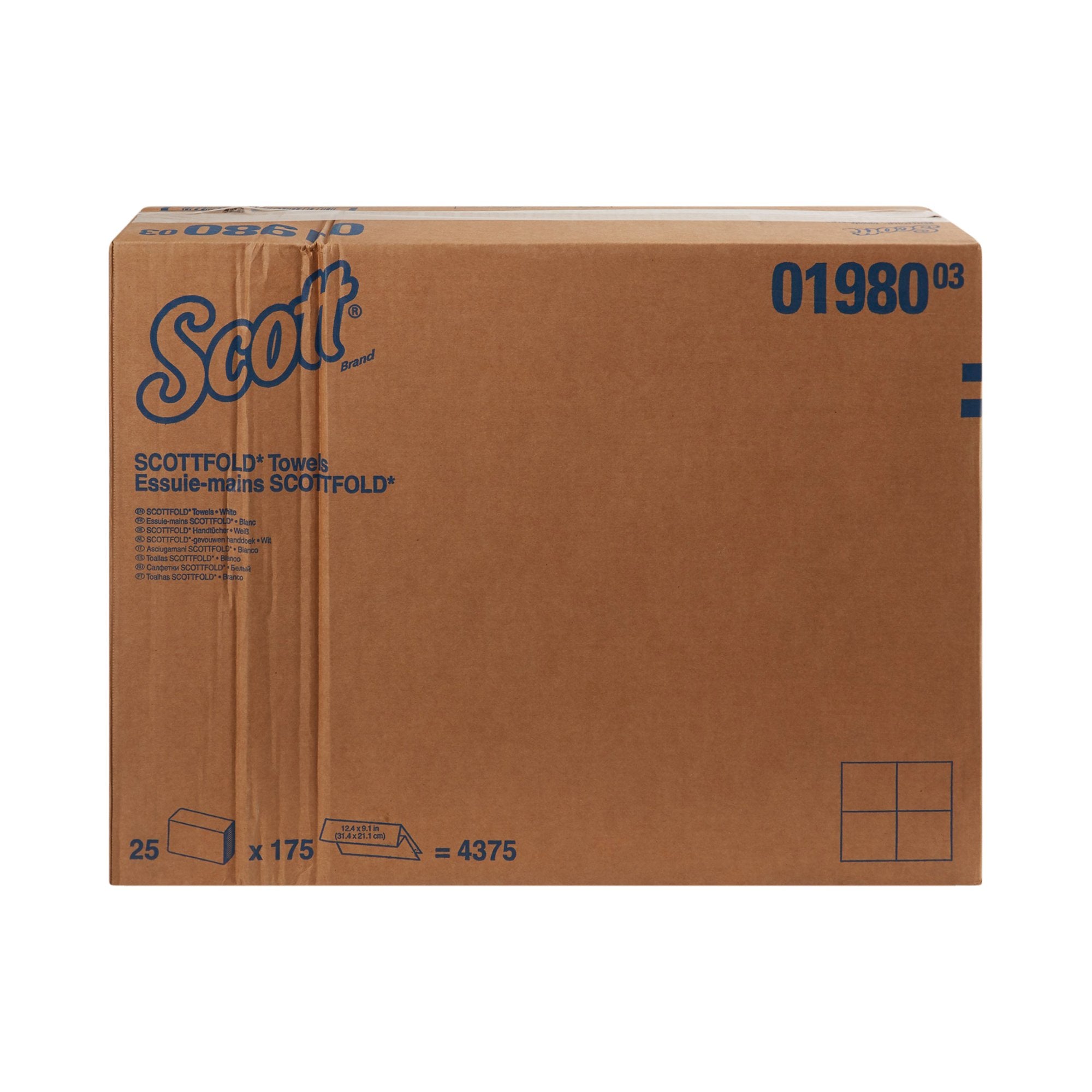 Scott Pro Scottfold Paper Towels Multi-Fold, 9.4 X 12.4 Inch, White (4375 Units)