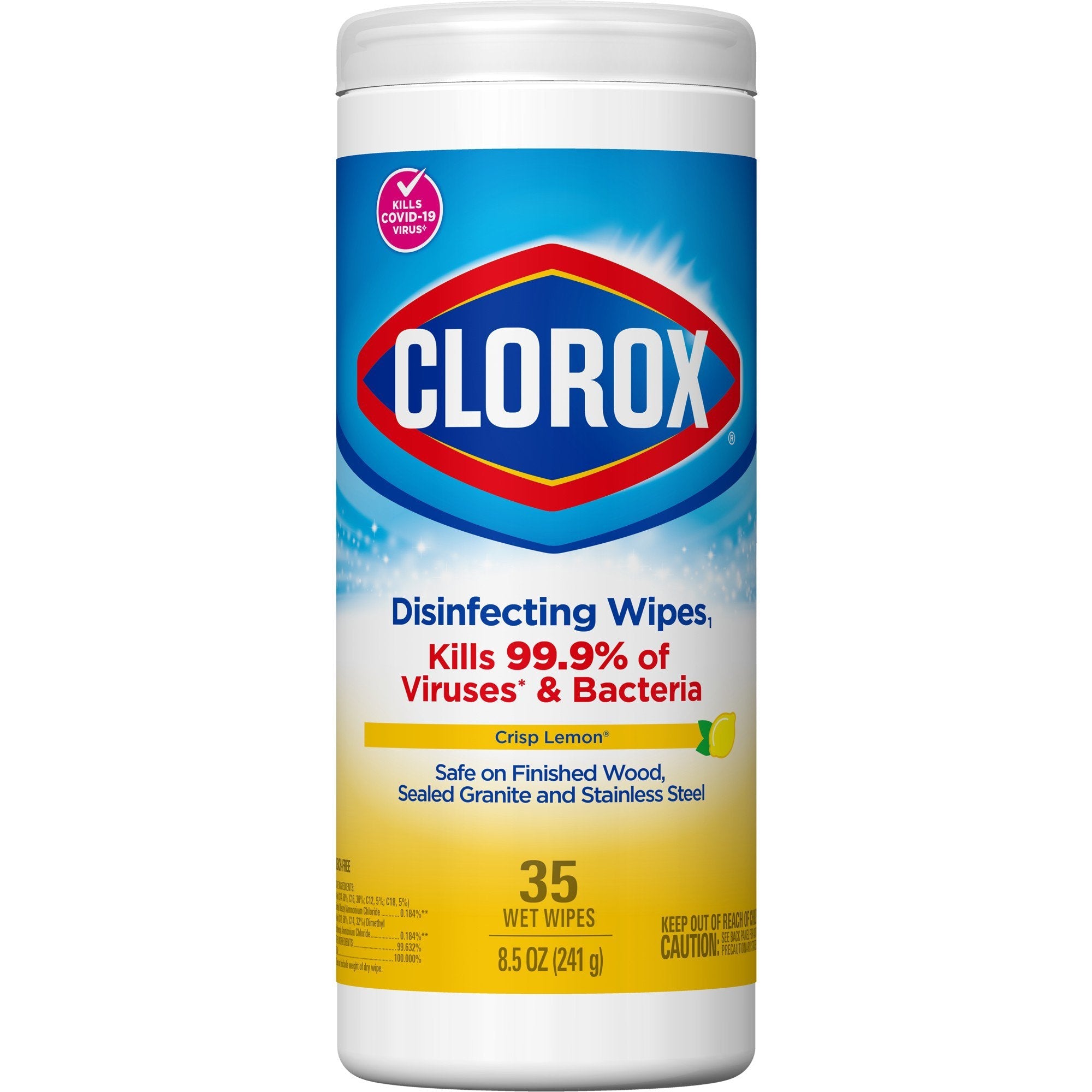 Clorox® Surface Disinfectant Wipes, Small Canister (1 Unit)