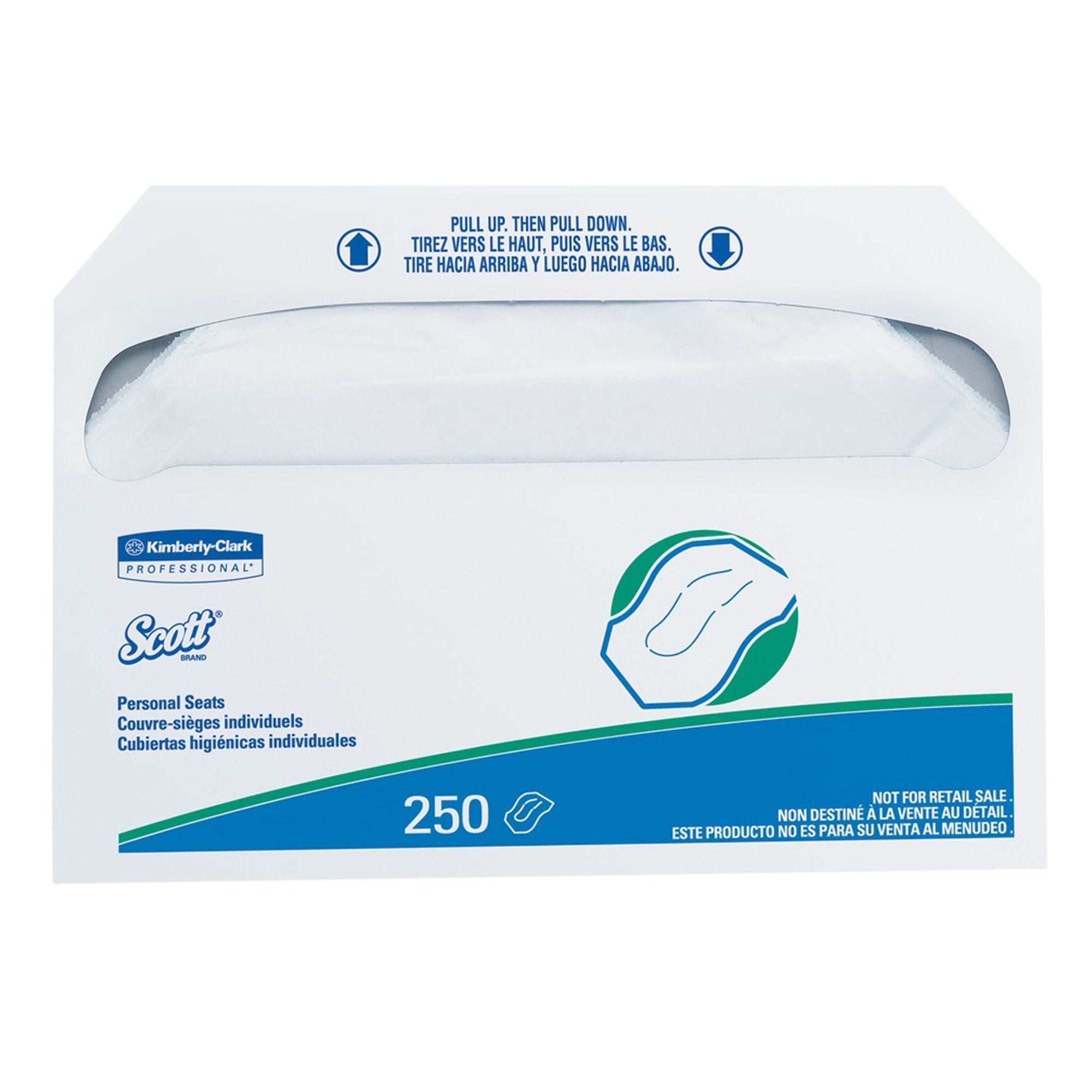 Scott® Toilet Seat Cover, 250 per Pack (5000 Units)