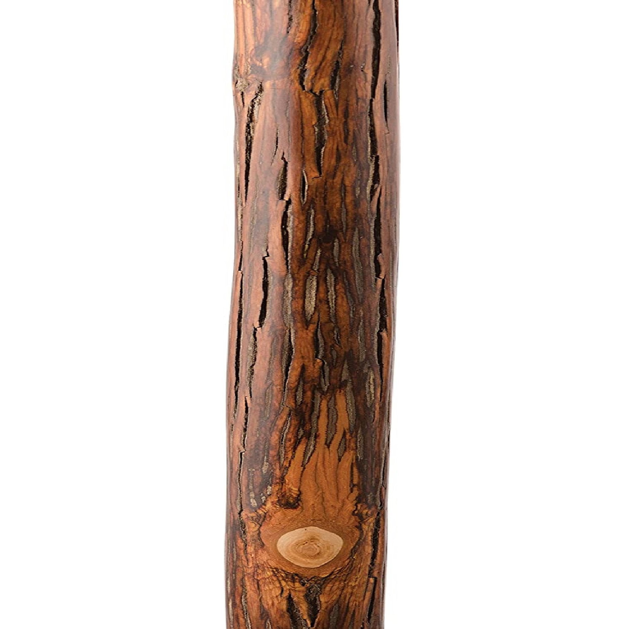 Brazos™ Exotic Leather Safari Hickory Rustic Walking Stick, 58-Inch (1 Unit)