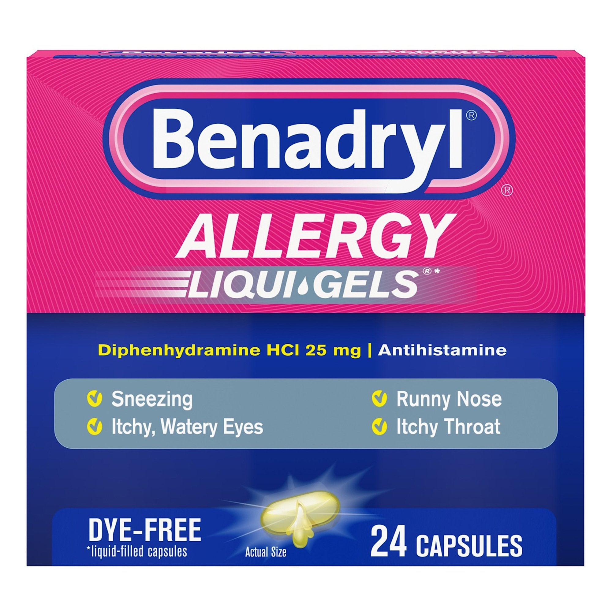 Benadryl® Allergy Liqui-Gels Dye Free (1 Unit)