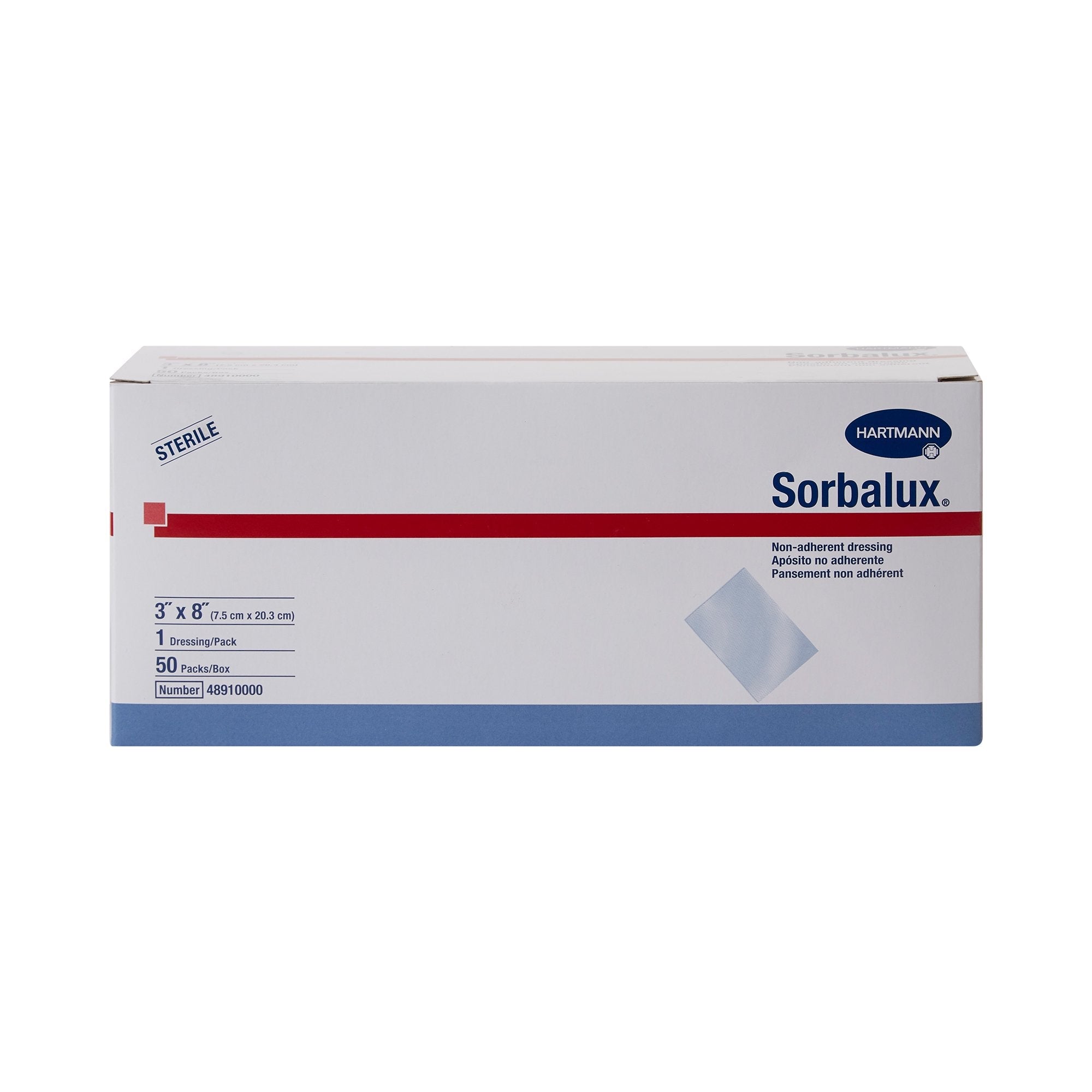 Sorbalux® Nonadherent Dressing, 3 x 8 inch (50 Units)