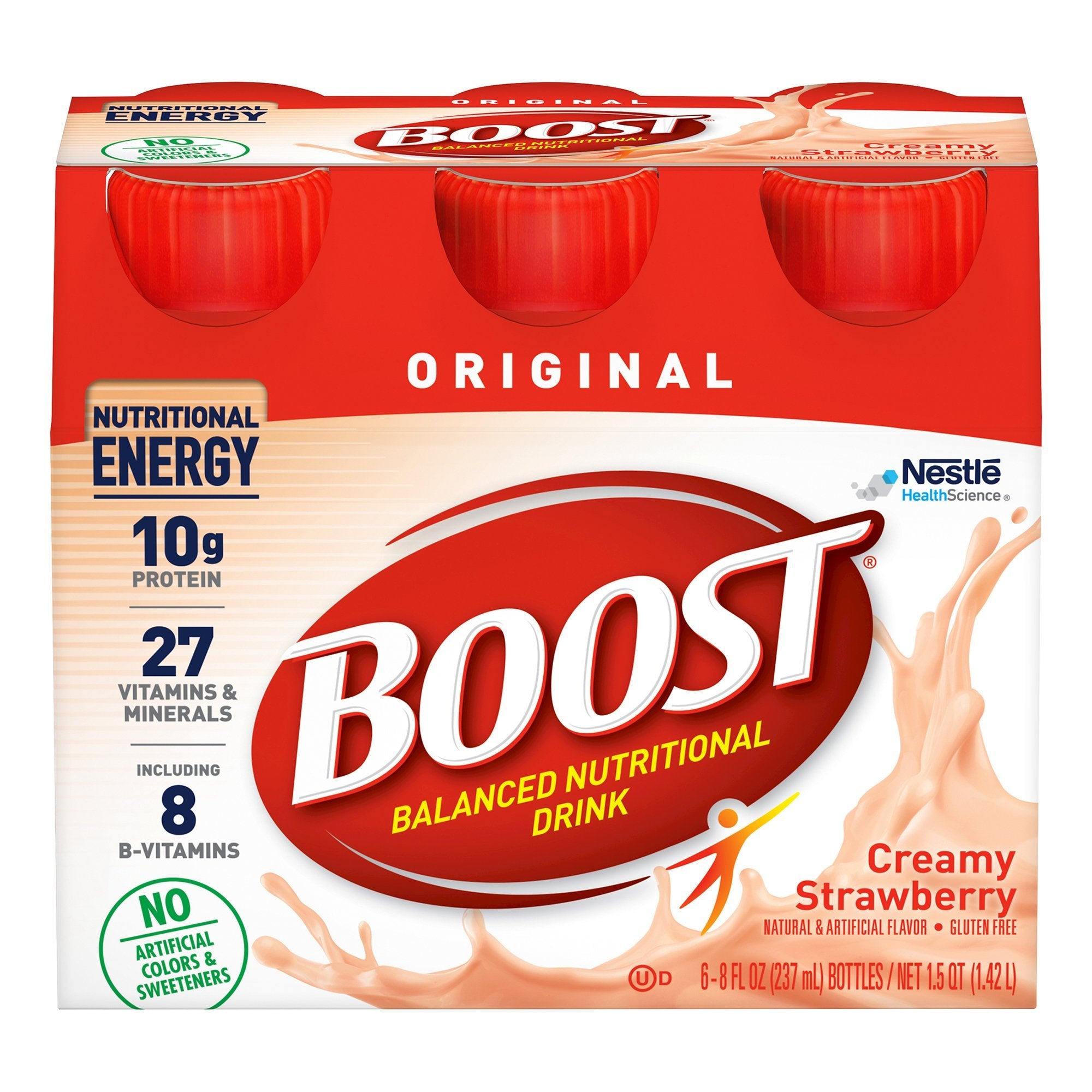 Boost® Original Strawberry Balanced Nutritional Drink, 8 oz. Bottle (24 Units)