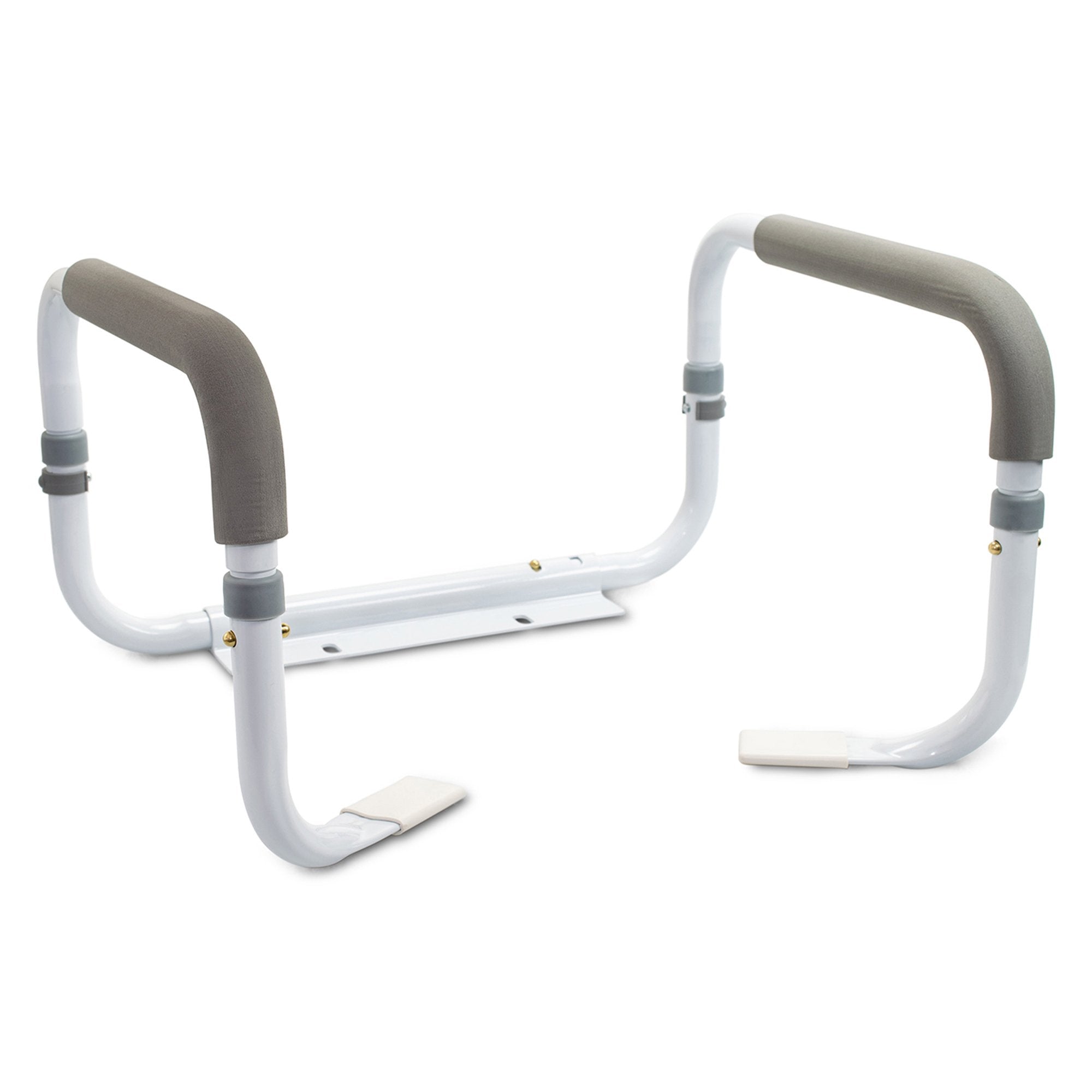 McKesson Toilet Safety Rail, White Steel, Width-Adjustable (1 Unit)