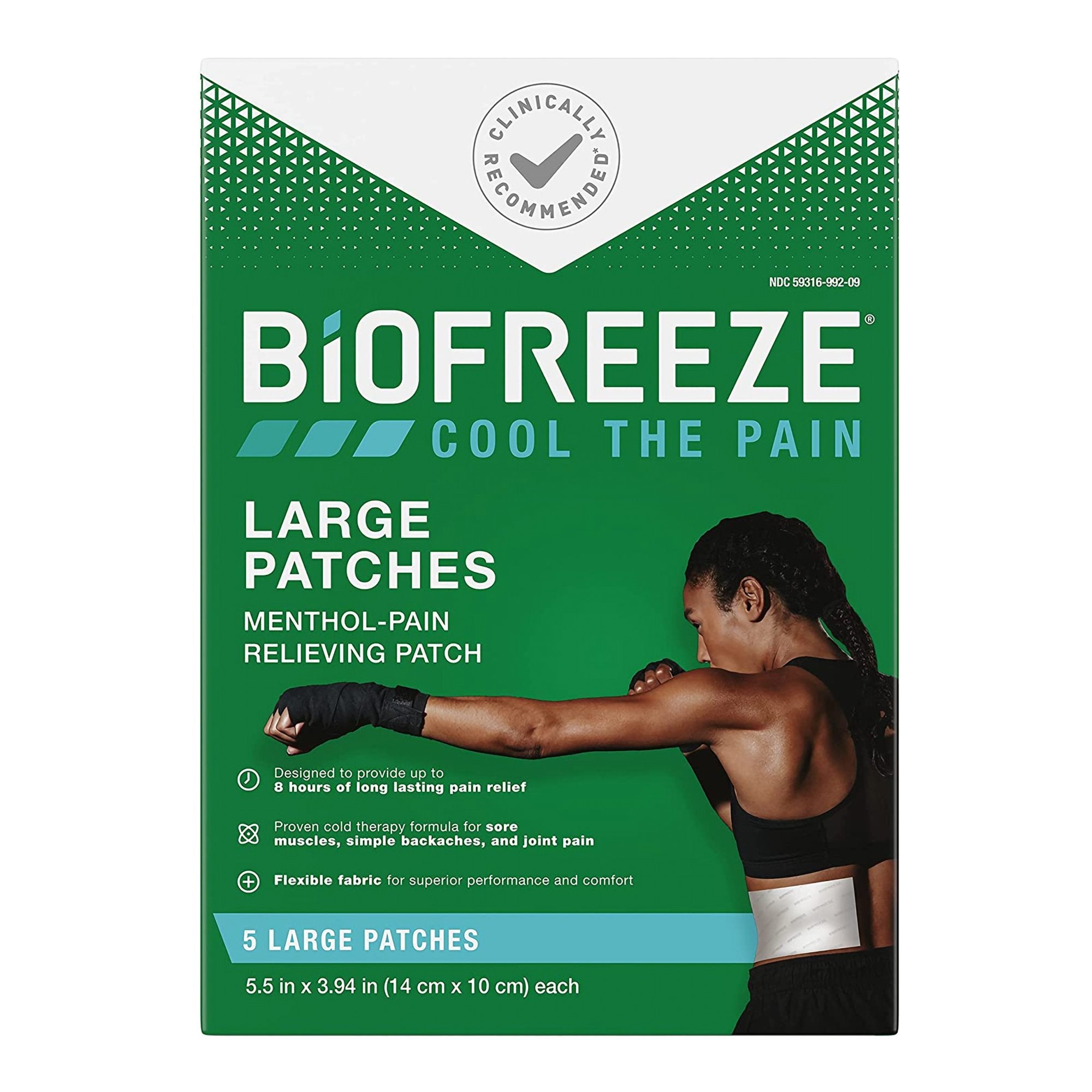 Biofreeze® Menthol Pain Relief Patches, Large (5 Units)