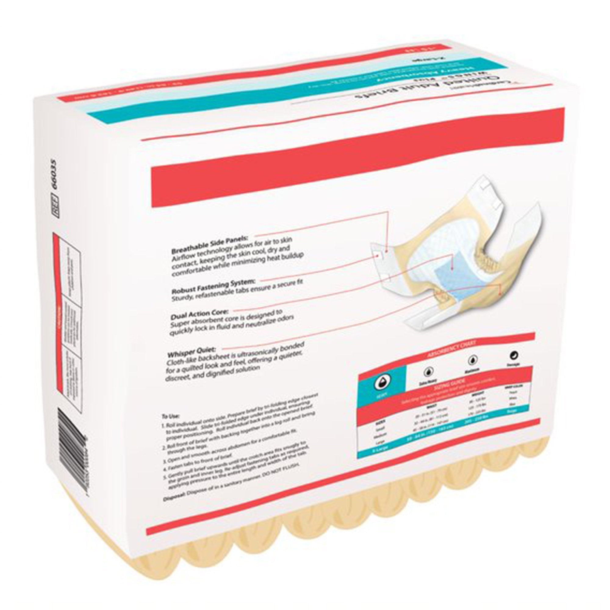 Wings™ Plus XL Incontinence Briefs - Heavy Absorbency, Comfort Design (60 Pack)