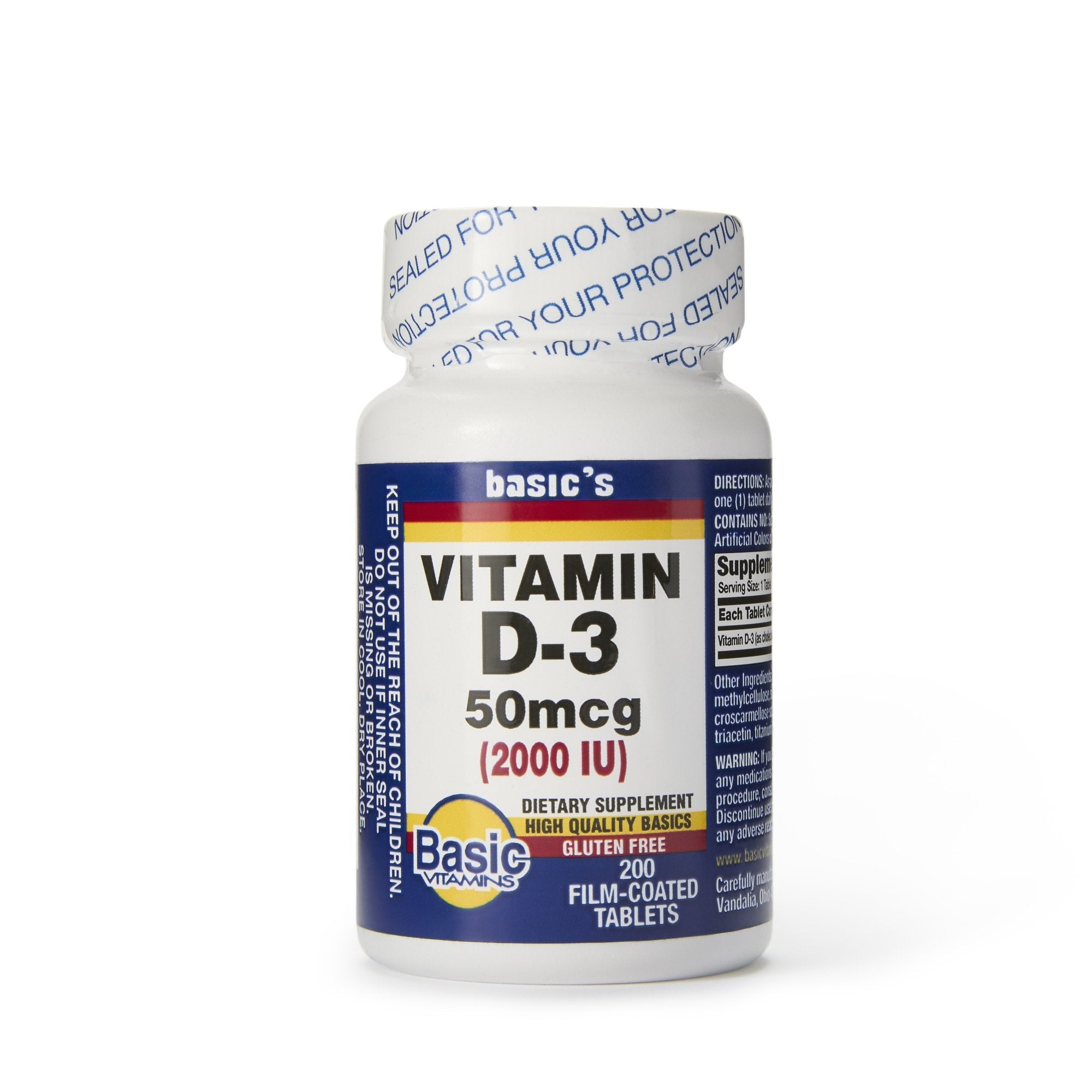 Basic's Vitamin D-3 Dietary Supplement (1 Unit)