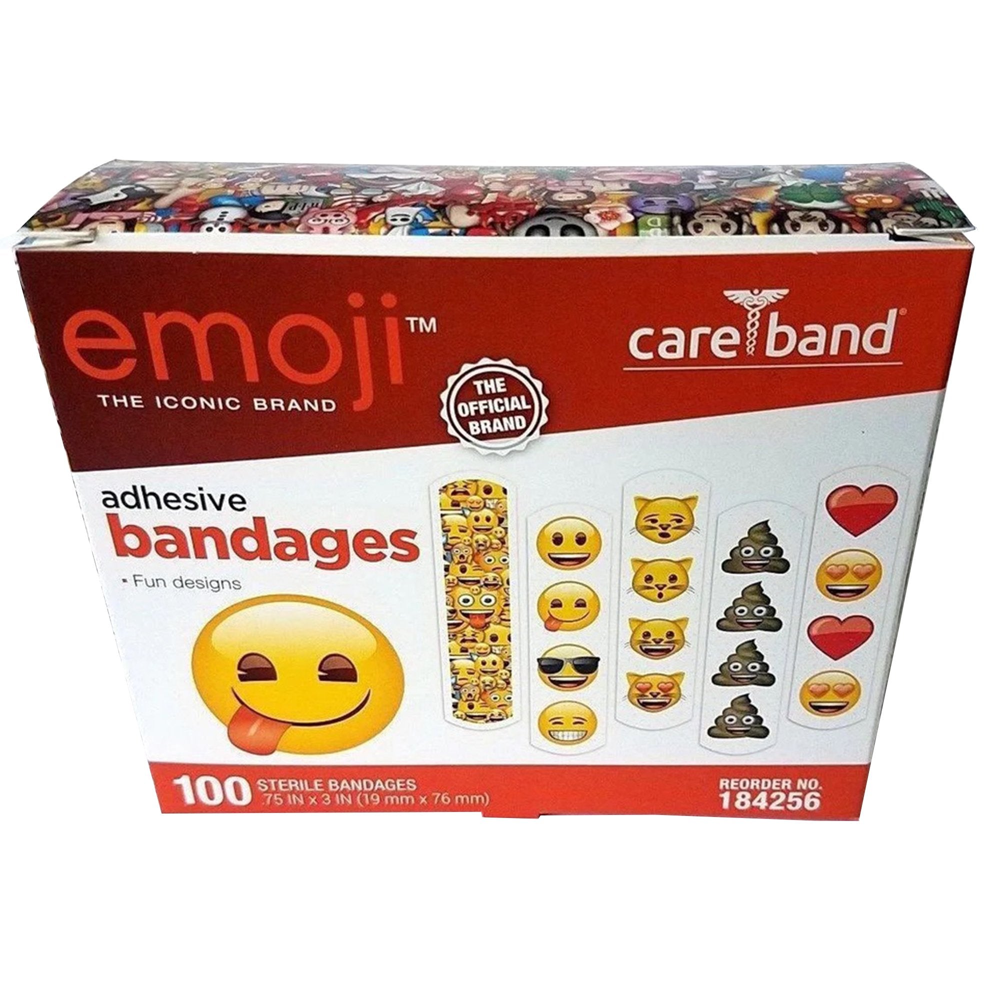 Emoji™ Adhesive Strip, ¾ x 3 Inch (100 Units)