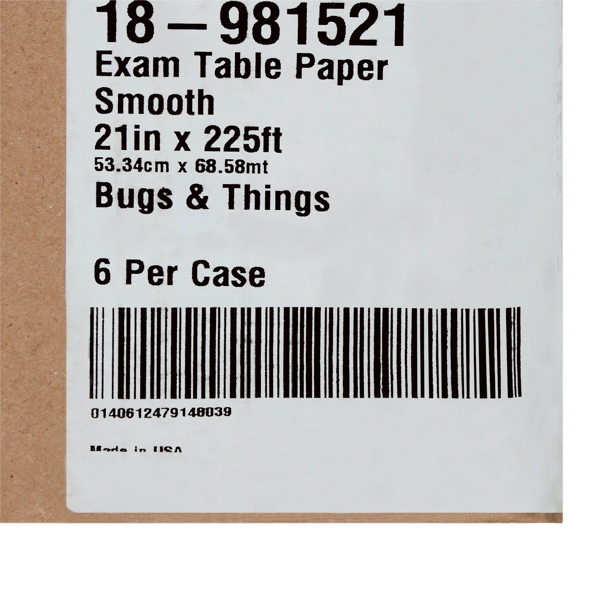 McKesson Smooth Table Paper, 21 Inch x 75 Yard, Print (Bugs and Things) (6 Units)
