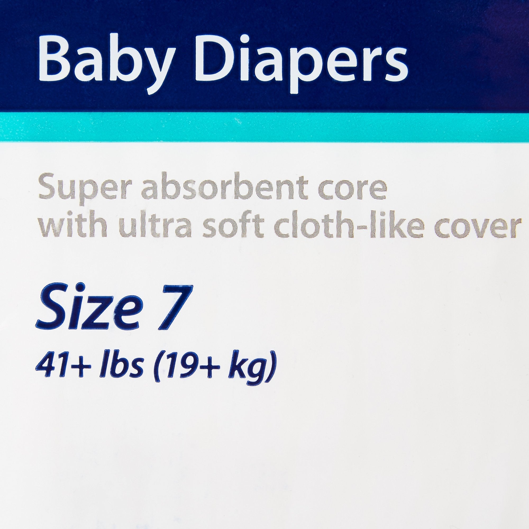 Curity Unisex Baby Diapers, Heavy Absorbency, Disposable, Size 7, 41+ LBS (16 Units)