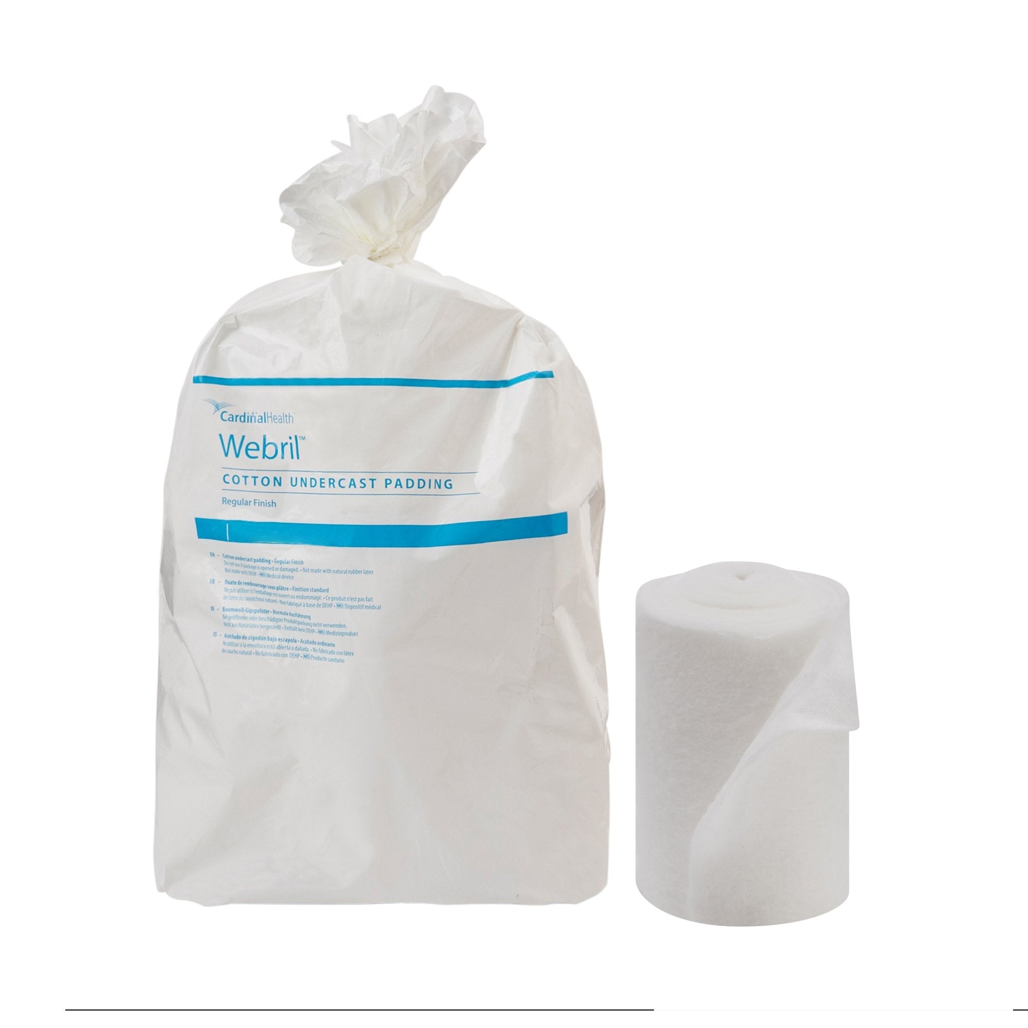 Webril Undercast Cotton Cast Padding, Nonsterile, 6 Inch x 4 Yard (6 Units)