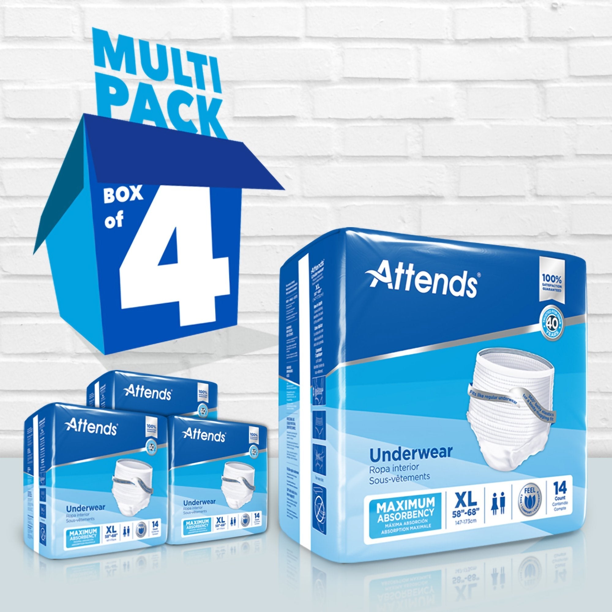 Attends® Extra Absorbency Underwear, X-Large (1 Unit)