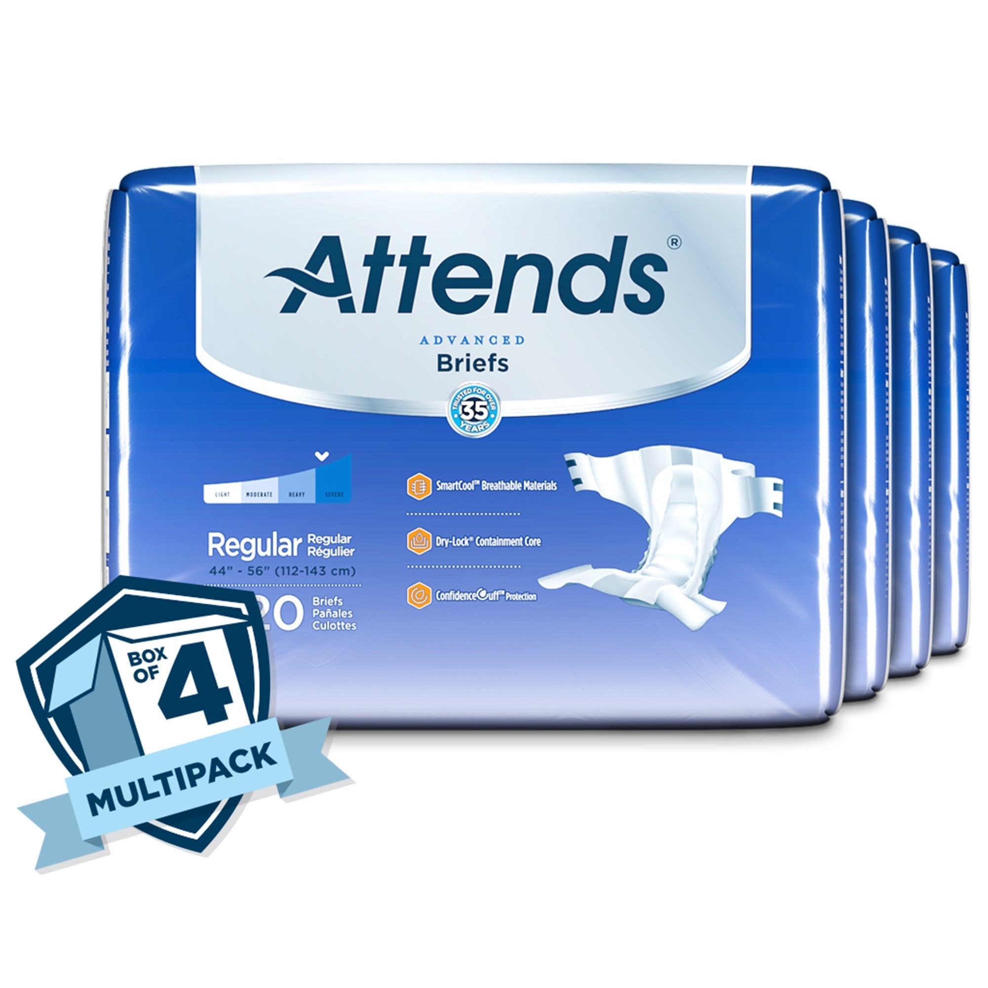 Attends® Advanced Briefs, Regular (20 Units)