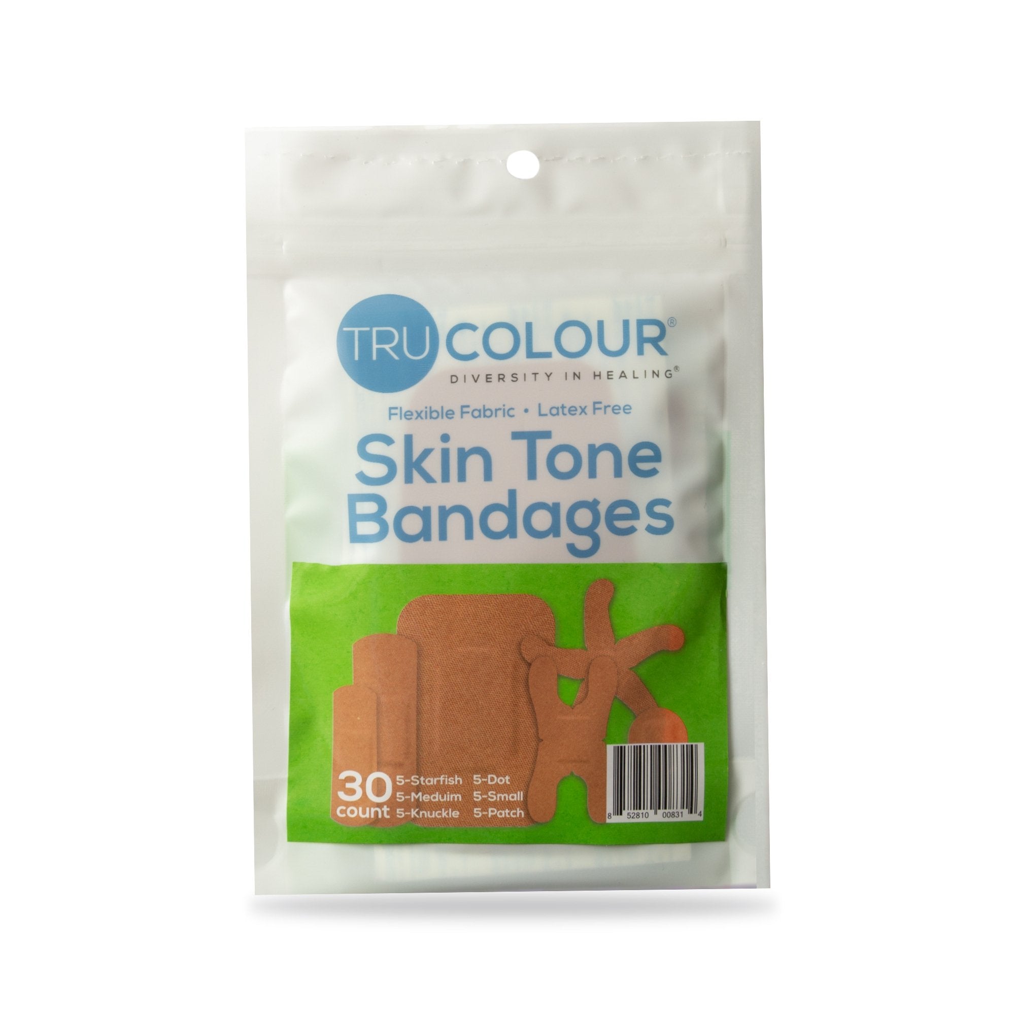 TruColour® Olive Adhesive Strips, Assorted Shapes and Sizes (1500 Units)