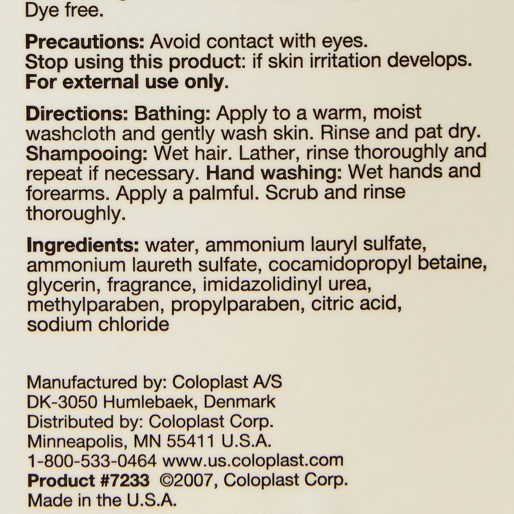 Coloplast Gentle Rain Shampoo and Body Wash, Scented, 21 oz Pump Bottle (12 Units)