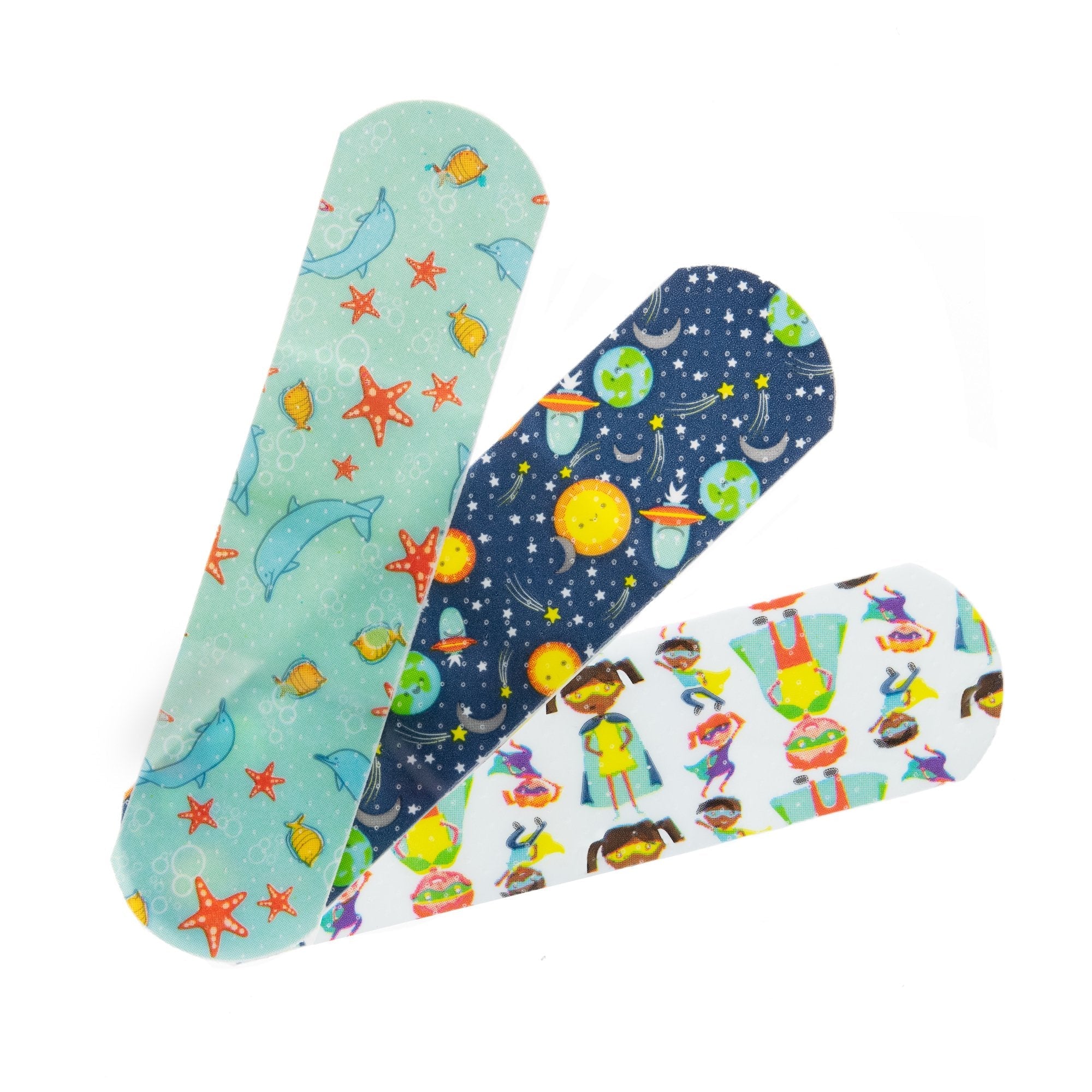 McKesson Kids™ Kid Design (Assorted Prints) Adhesive Strip, 3/4 x 3 Inch (100 Units)