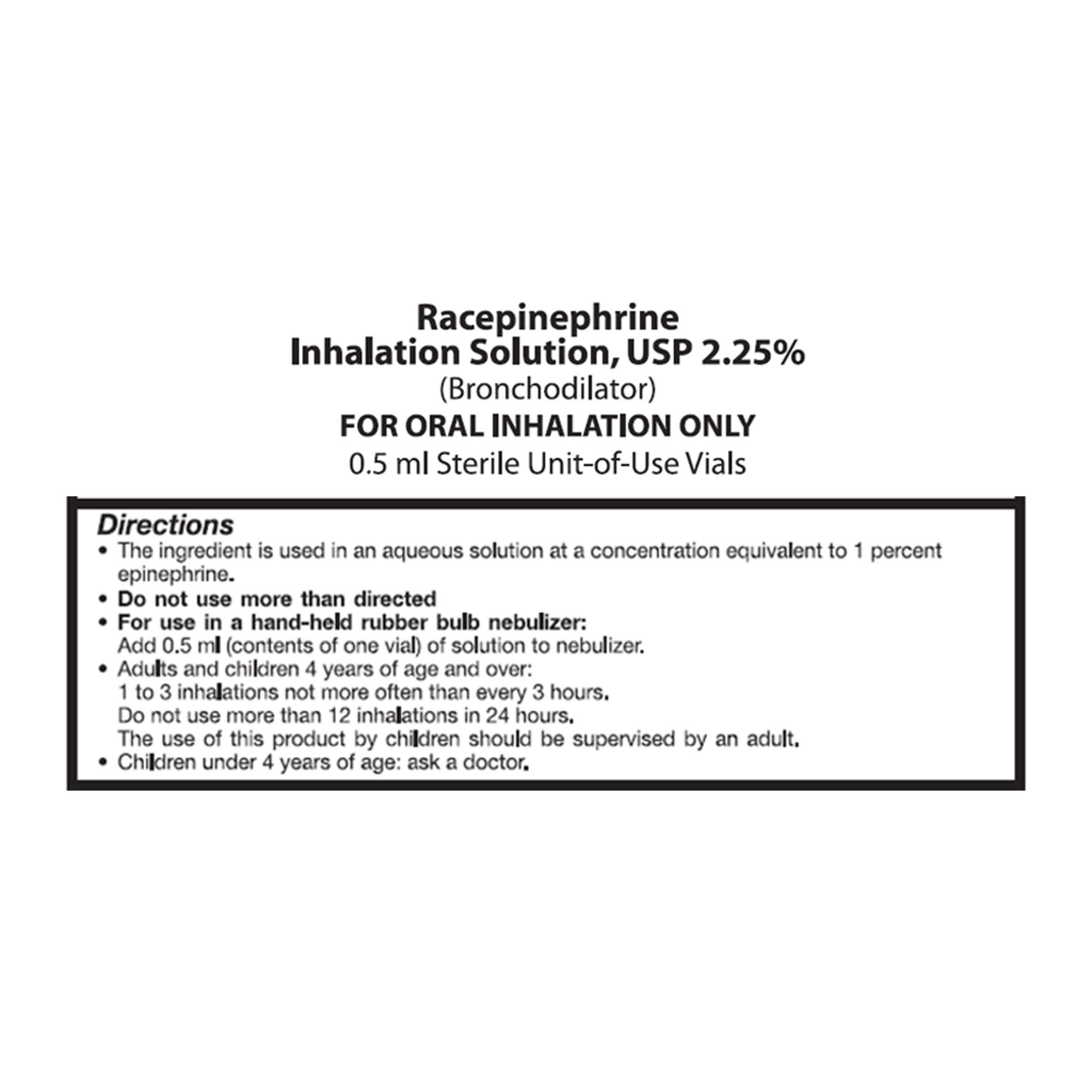 Nephron Inhalation Solution, 0.5 mL Vial (30 Units)