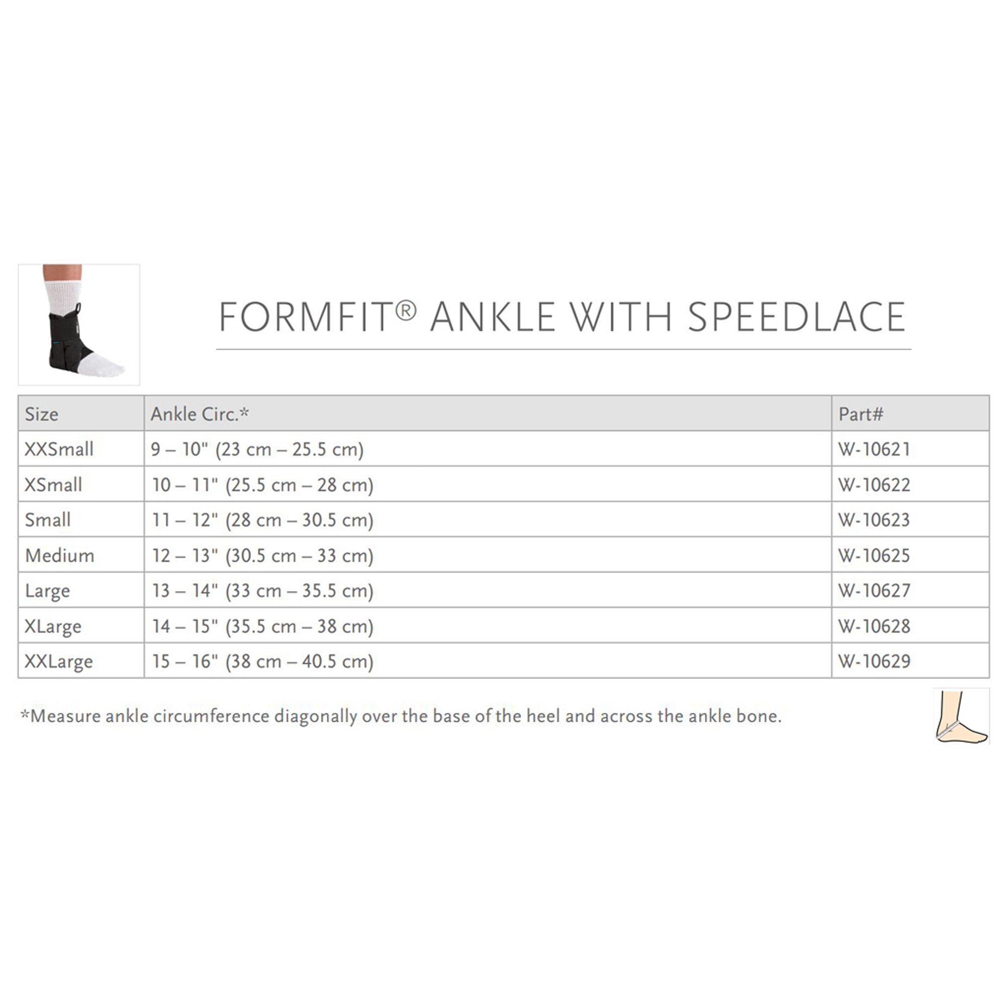 Ossur Formfit® Ankle Brace with Speedlace, Extra Large (1 Unit)