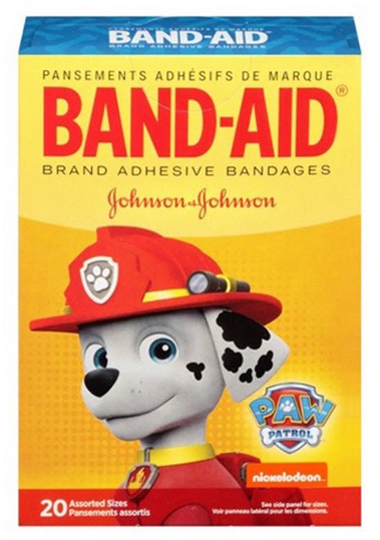 Band-Aid® Kid Design (Paw Patrol) Adhesive Strip, Assorted Sizes (20 Units)