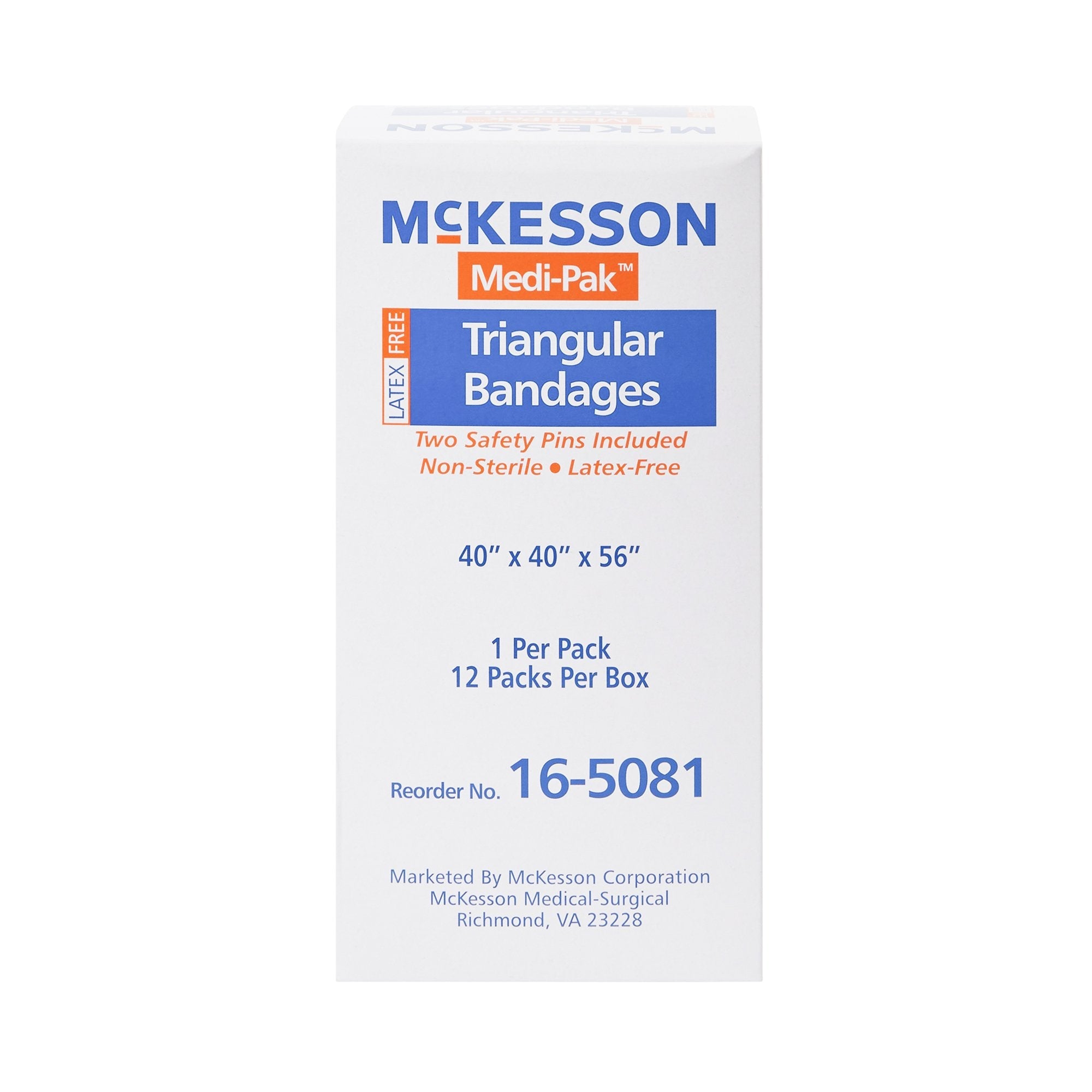 McKesson Triangular Bandage, 40 x 40 x 56 Inch (12 Units)