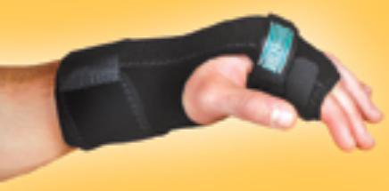 Hand / Finger Brace TKO® Standard Neoprene / Nylon / UBL Left Hand Black One Size Fits Most (1 Unit)