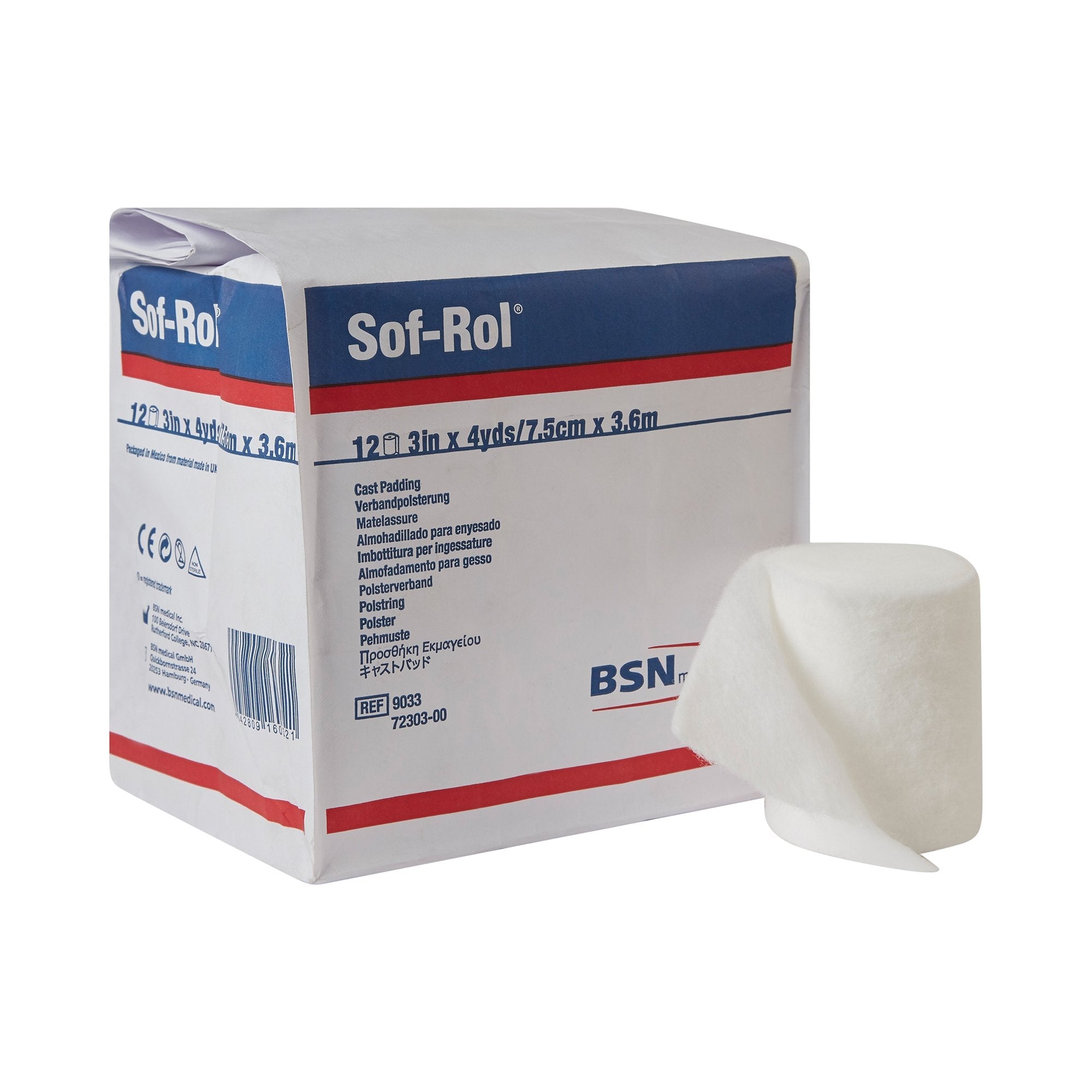 Sof-Rol® White Rayon Cast Padding, 3 Inch x 4 Yard (12 Units)