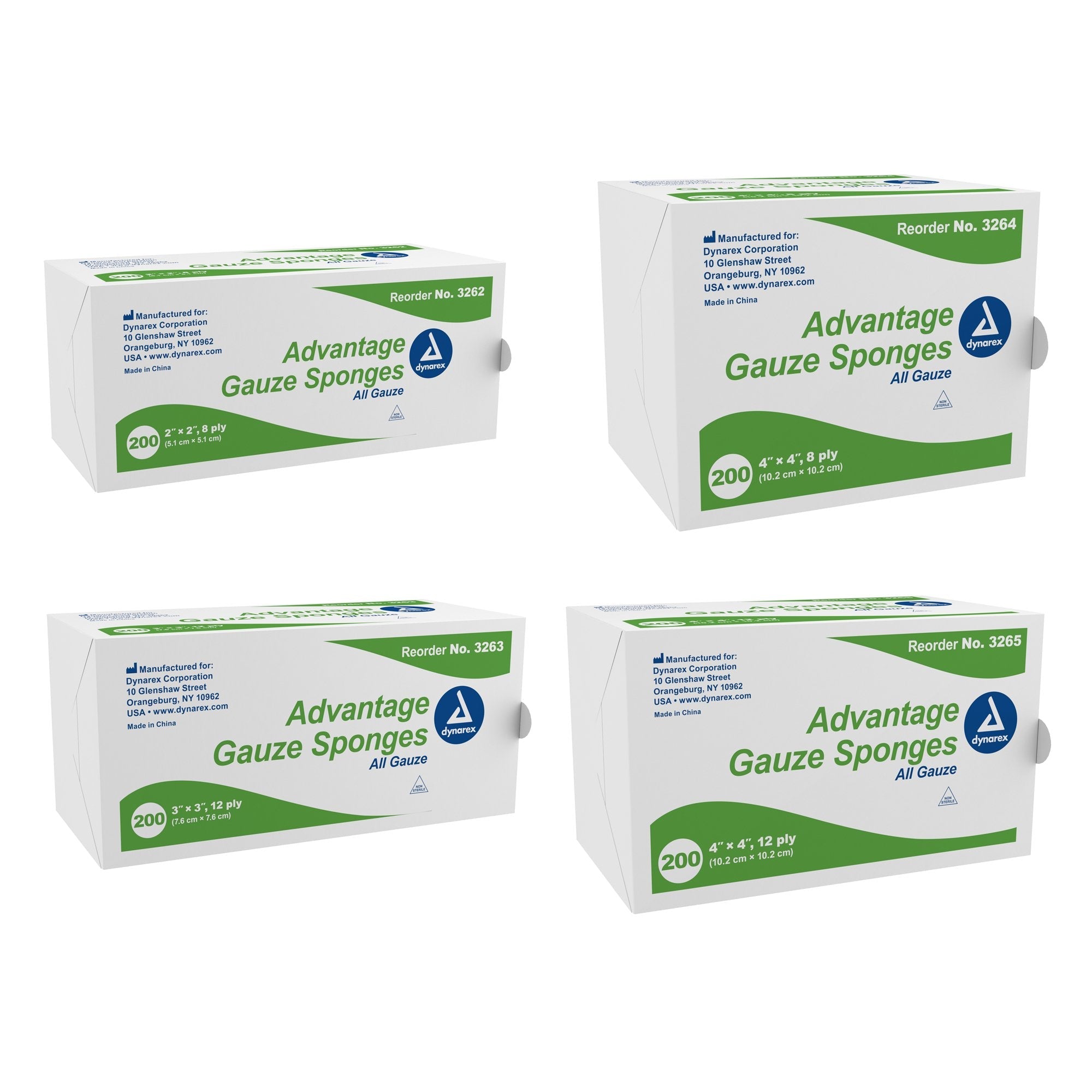 Advantage Gauze Sponge, 2 x 2 Inch (200 Units)