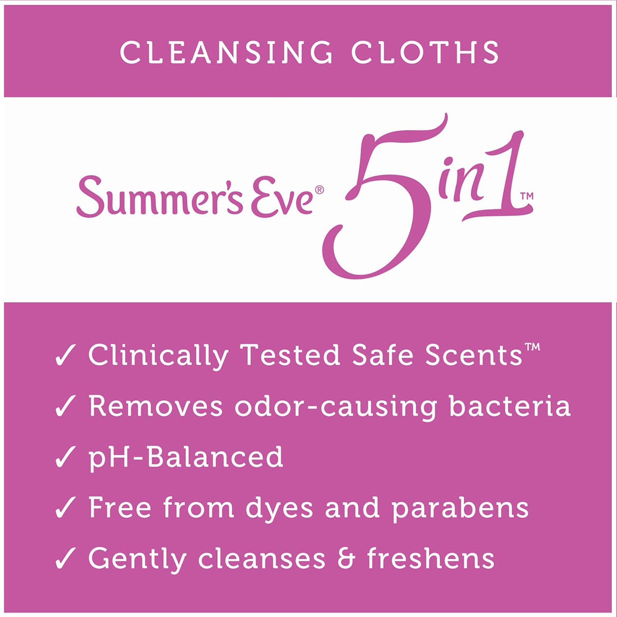 Feminine Hygiene Towelette Summer's Eve® Simply Sensitive Individual Packet Scented 16 Count (16 Units)