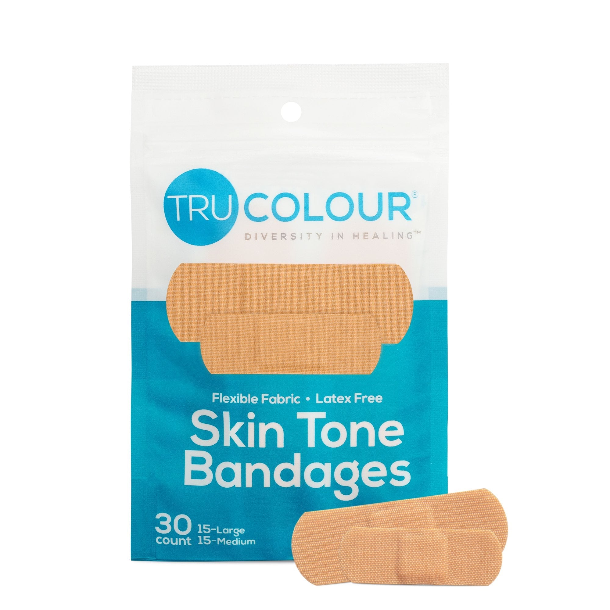 Tru-Colour Skin Tone Adhesive Bandages for Fair Skin Tone Shades (1500 Units)