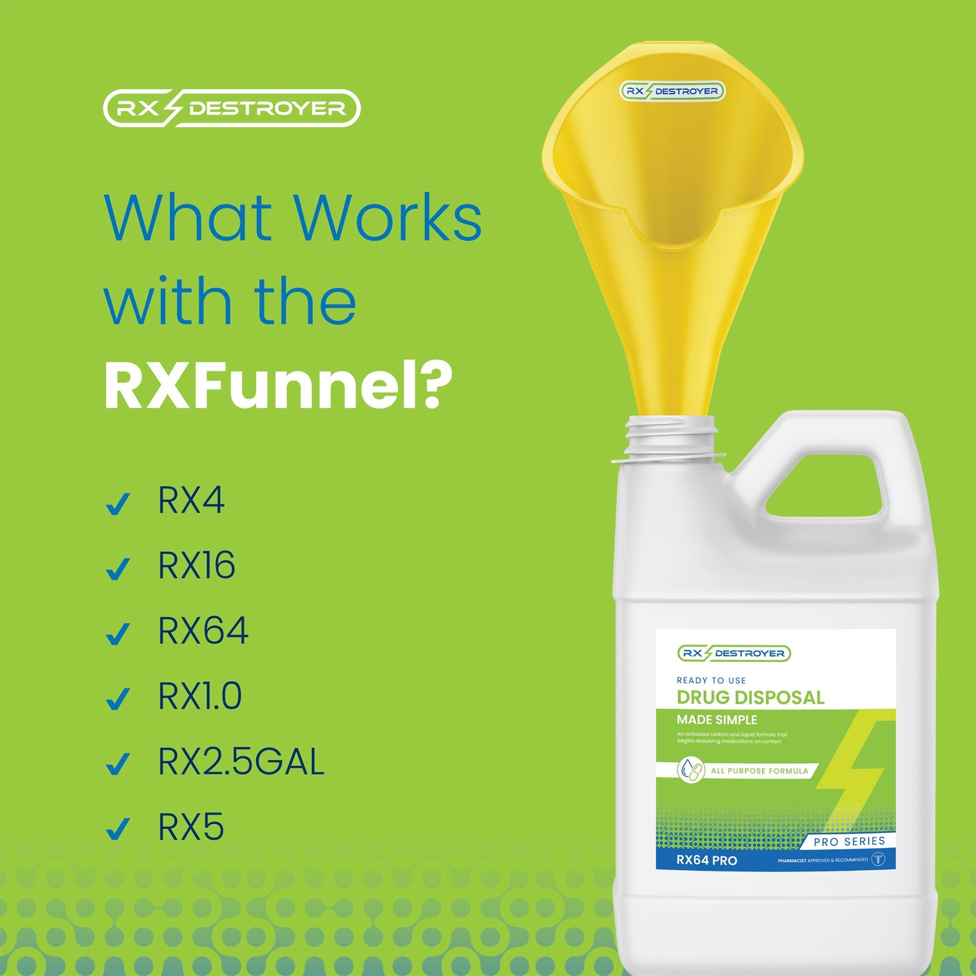 Rx Destroyer™ Drug Disposal Funnel (1 Unit)