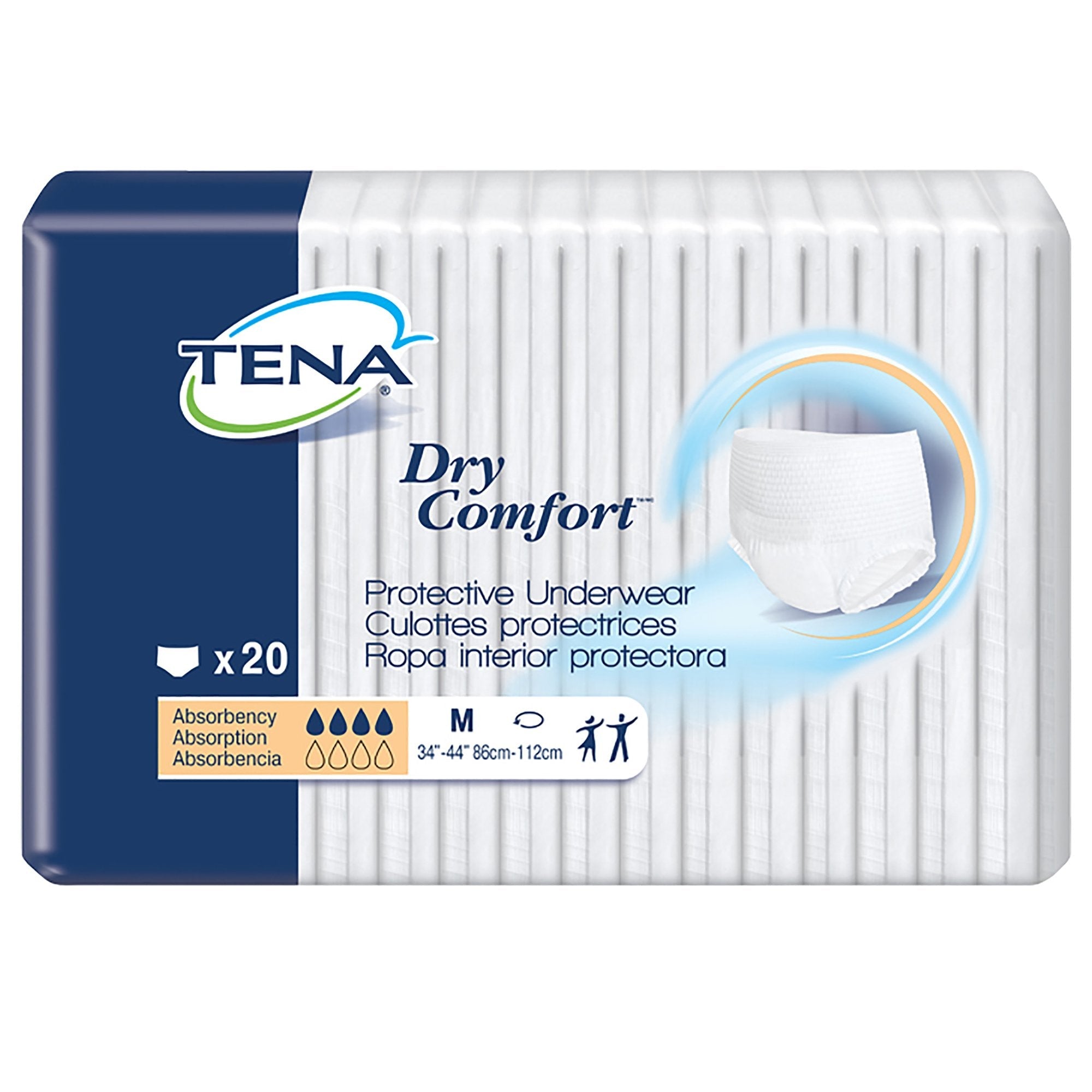 Tena® Dry Comfort™ Absorbent Underwear, Medium (20 Units)