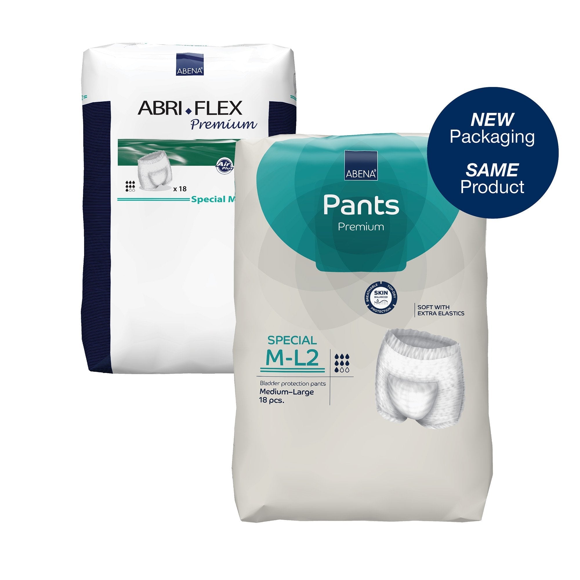 Abena® Premium Pants Special M-L2 Incontinence Brief, Medium / Large (18 Units)