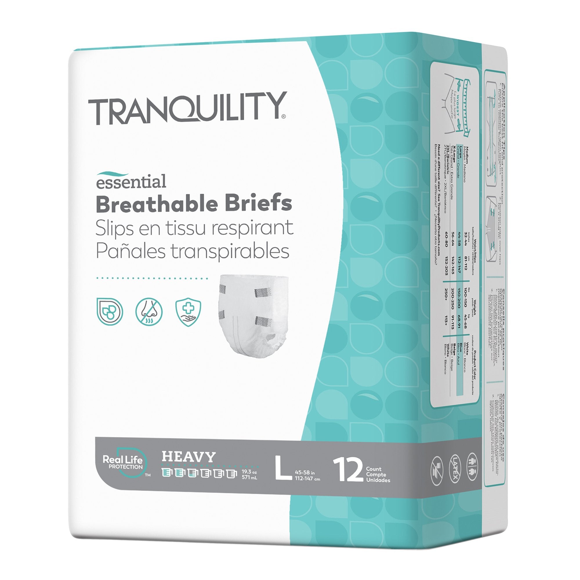 Tranquility® Essential Heavy Incontinence Brief, Large (12 Units)