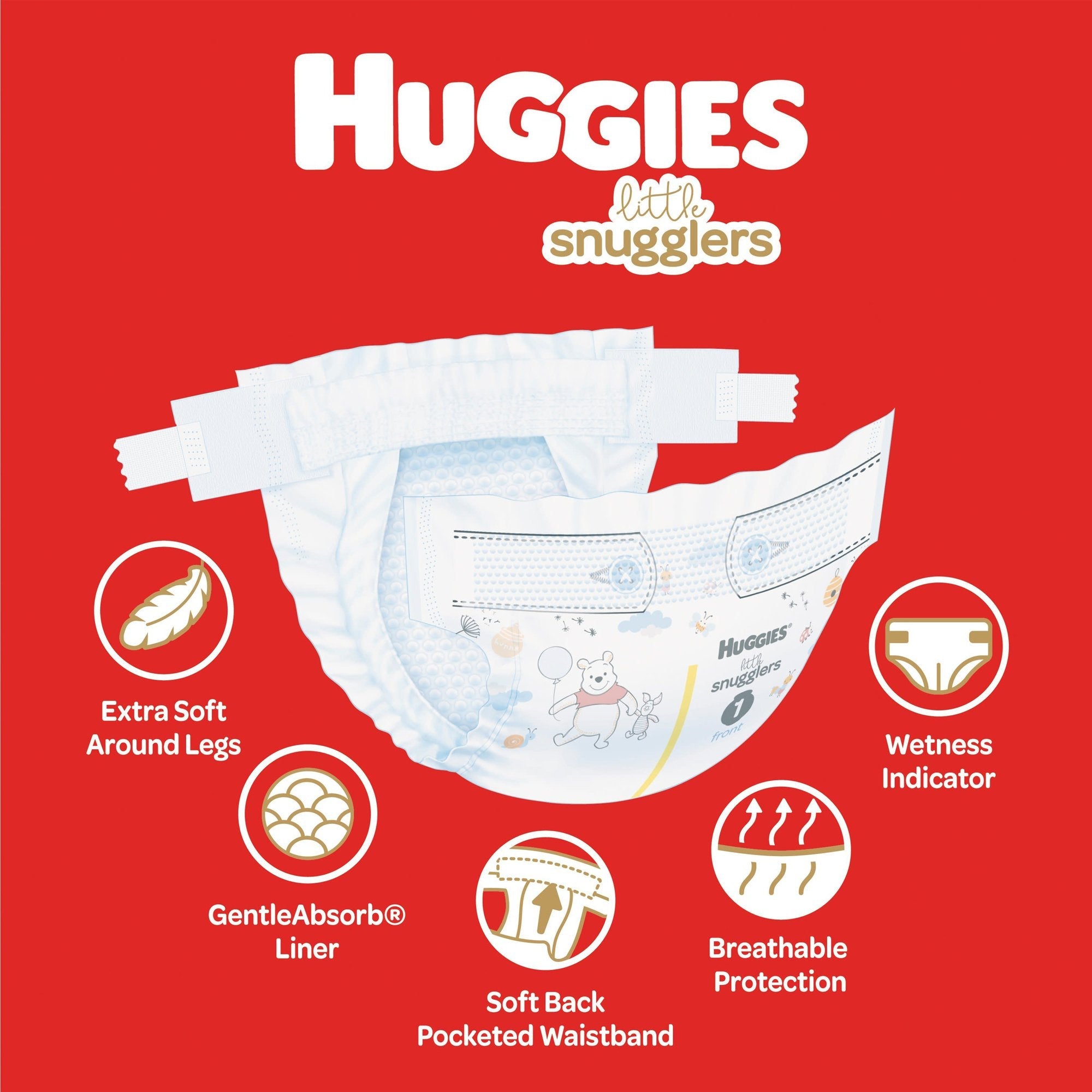 Huggies® Little Snugglers Diaper, Size 1 (32 Units)