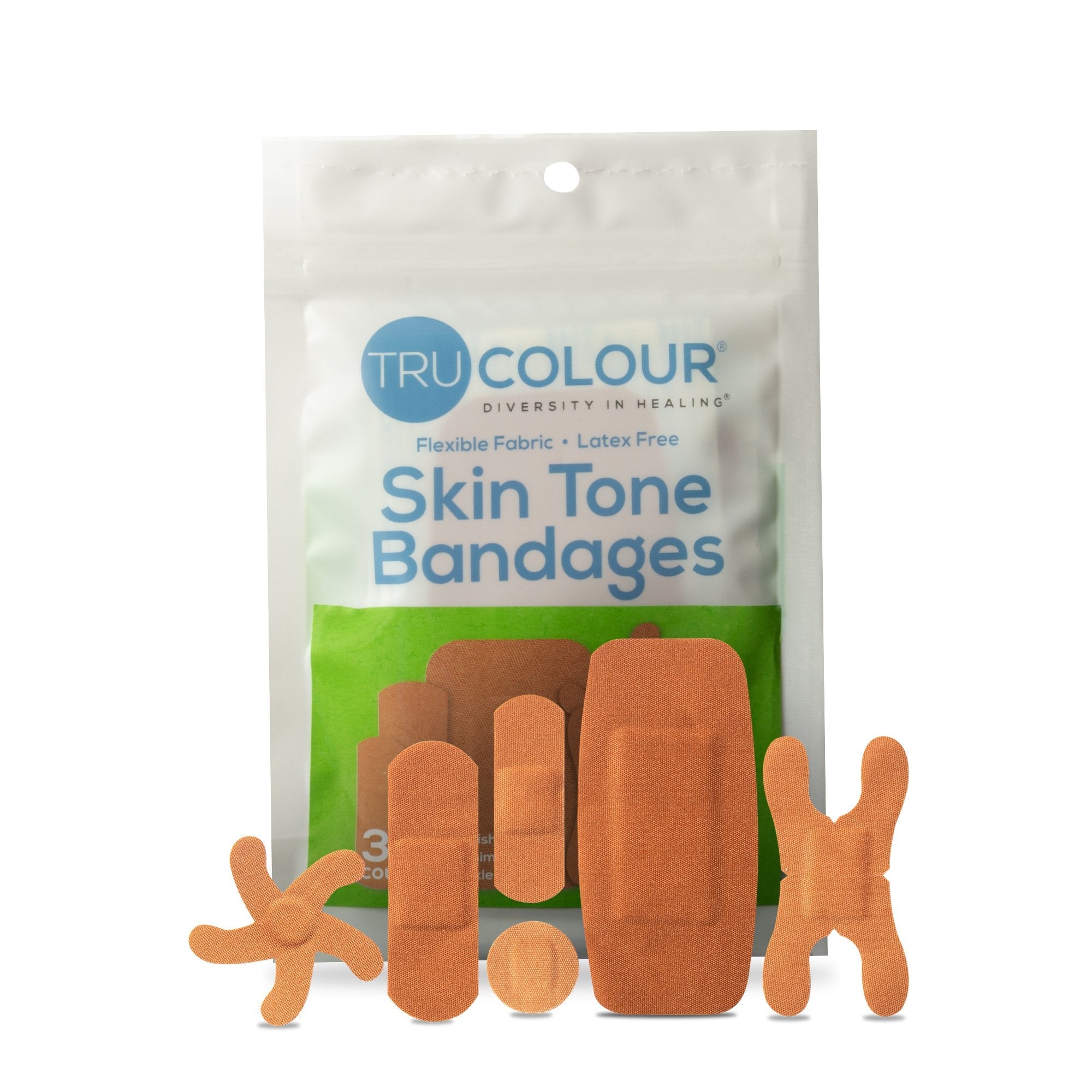 TruColour® Olive Adhesive Strips, Assorted Shapes and Sizes (30 Units)