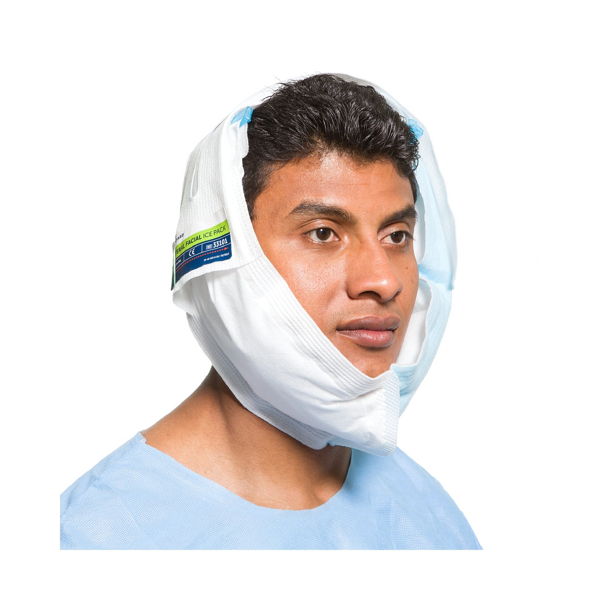 Halyard Bilateral Facial Ice Bag, 5 x 12 Inch (12 Units)