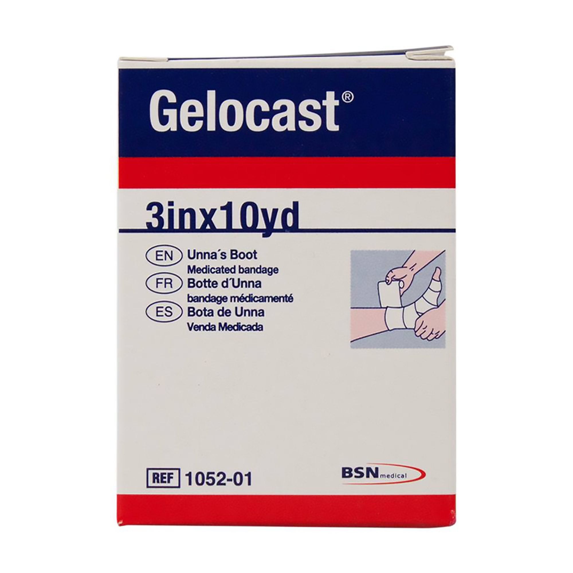 Gelocast® Unna Boot with Calamine, 3 Inch x 10 Yard (12 Units)