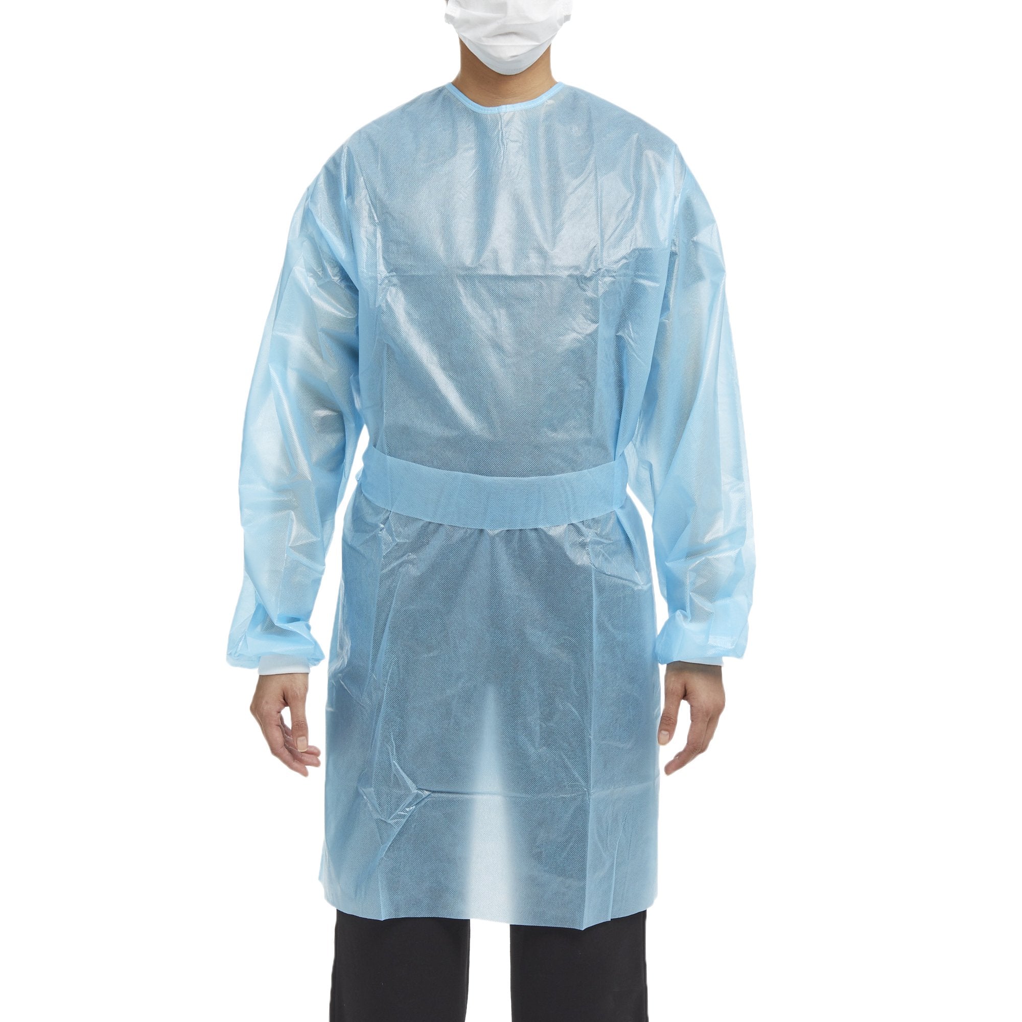 McKesson Full Back Chemotherapy Procedure Gown, Medium (10 Units)