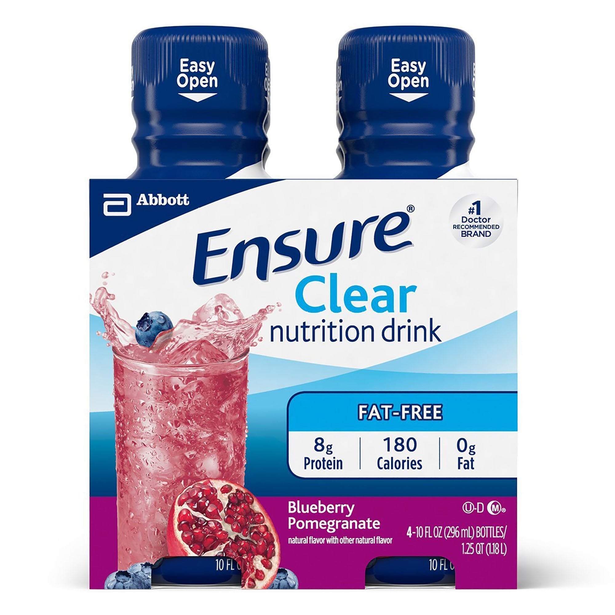 Ensure® Clear Blueberry Pomegranate Nutrition Liquid - 10oz (4 Pack)