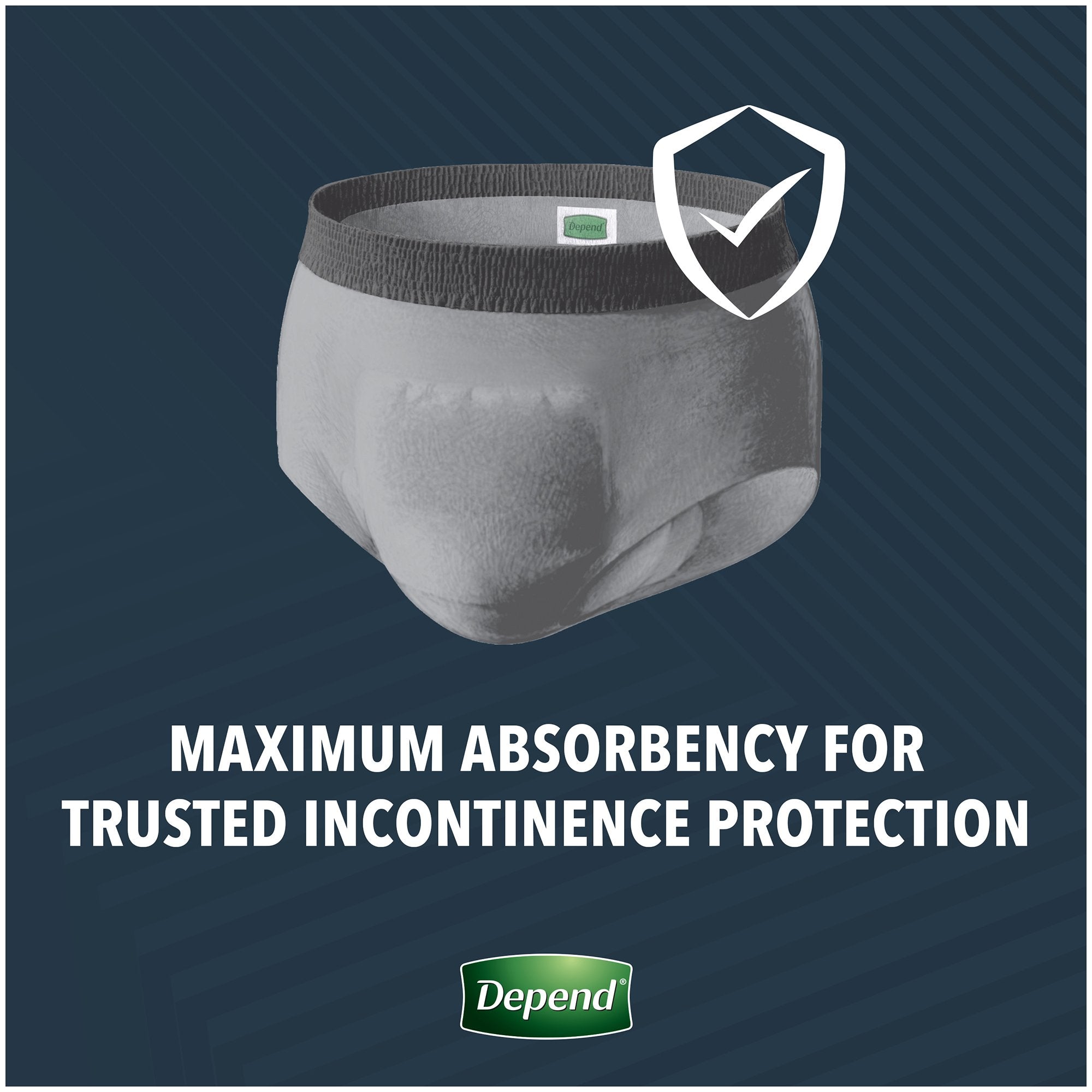 Depend® Real Fit® Maximum Absorbent Underwear, Small / Medium, 22 per Package (22 Units)