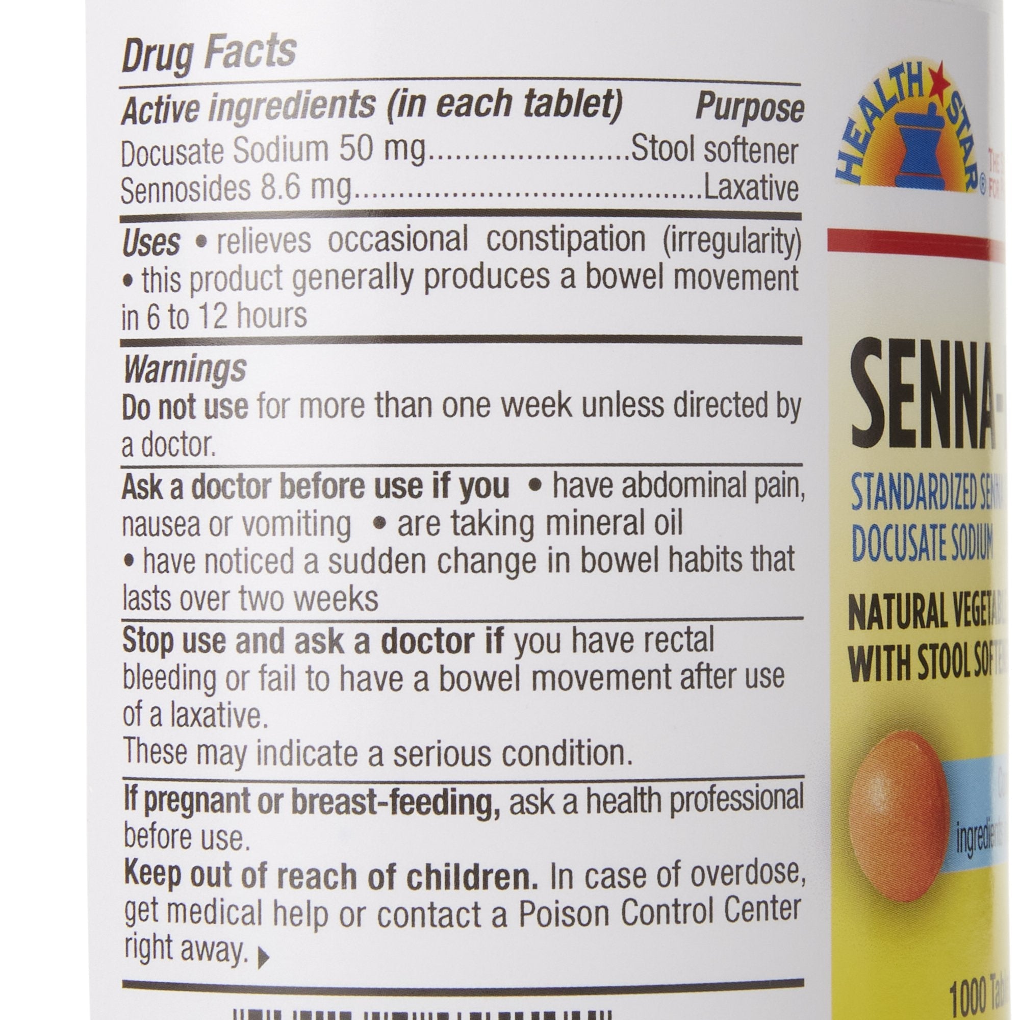 Geri-Care® Senna Plus Docusate Sodium / Sennosides Stool Softener (1 Unit)