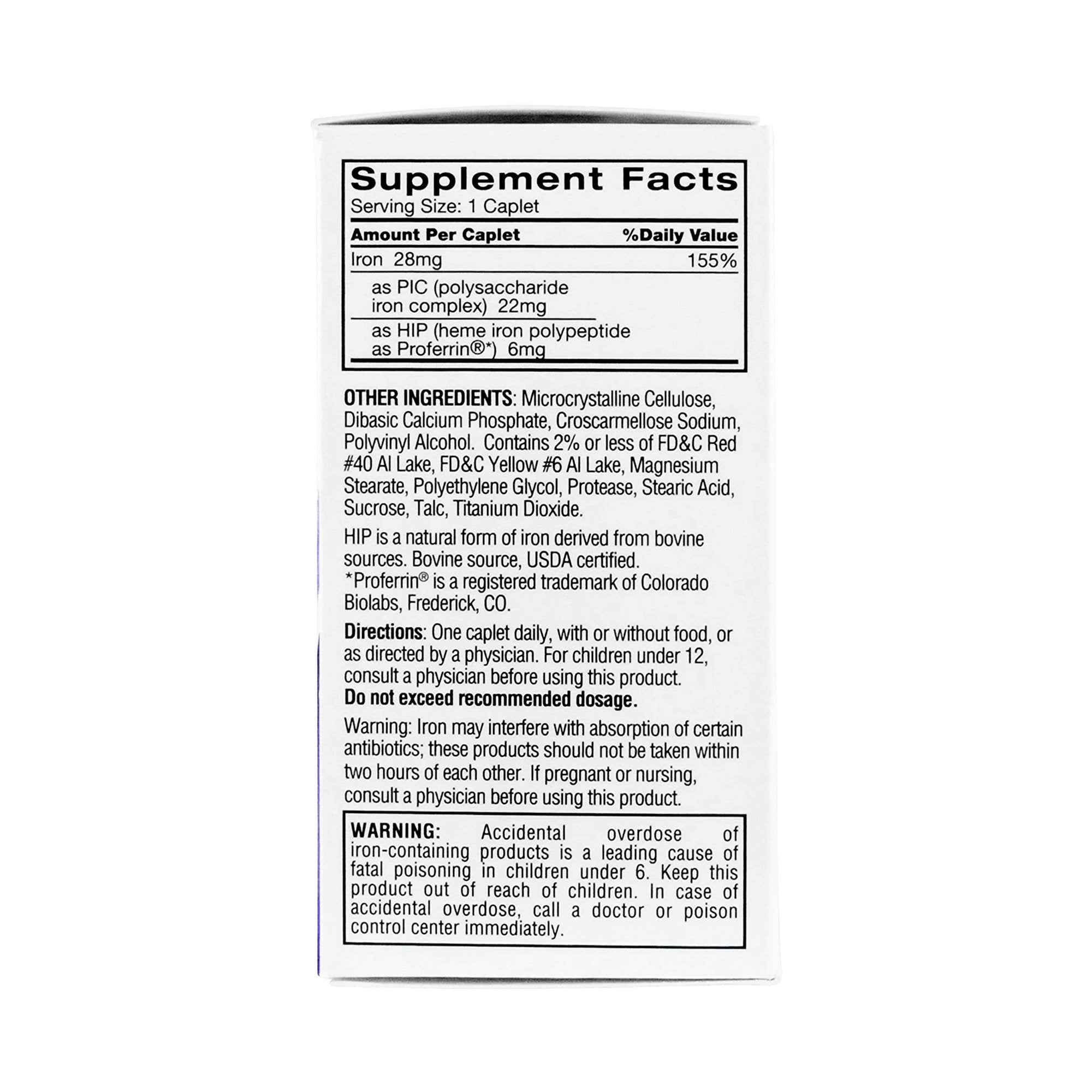 Feosol® Bifera® HIP and PIC Iron / PIC / HIP Mineral Supplement (1 Unit)