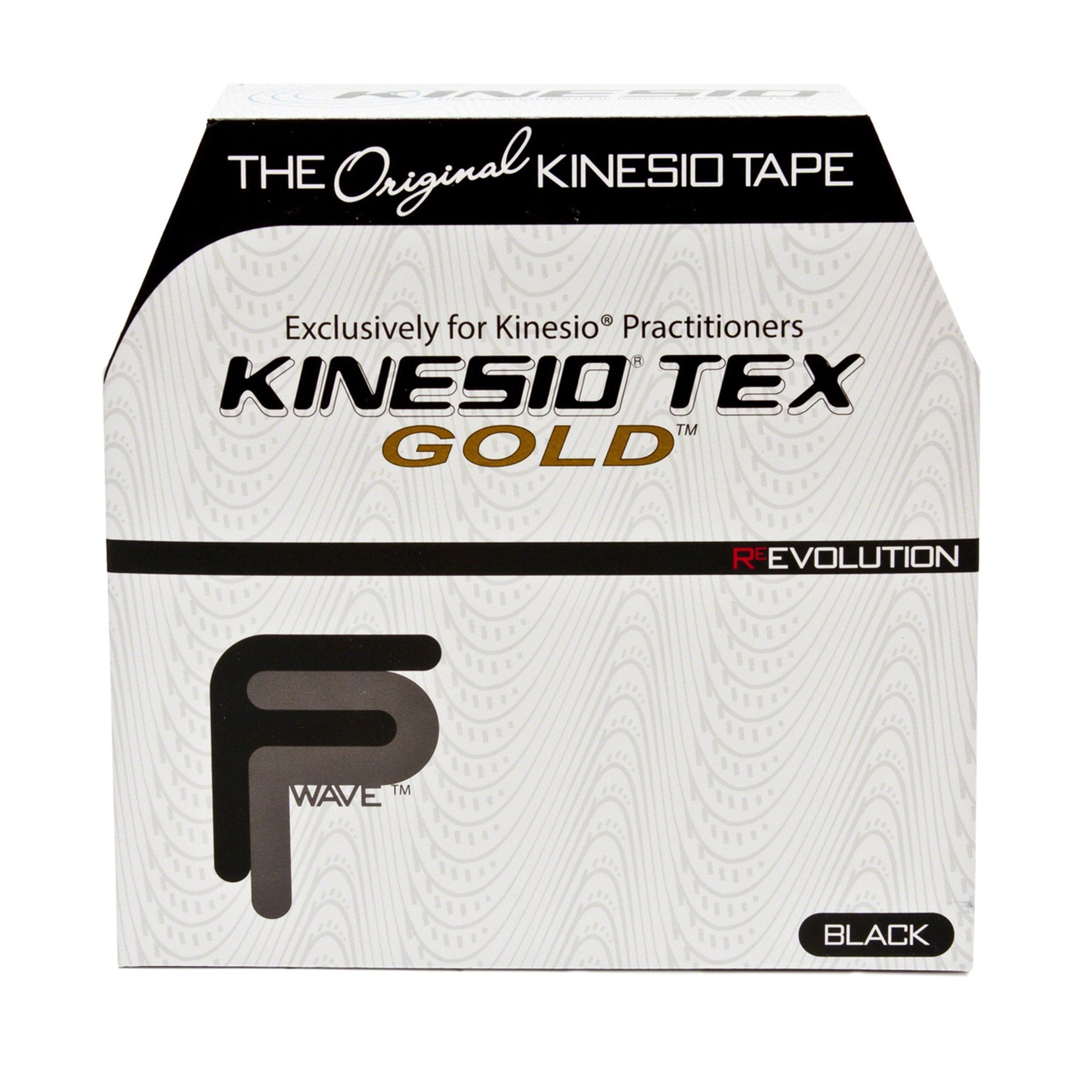 Kinesio® Tex Gold™ Cotton Kinesiology Tape, 2 Inch x 34 Yard, Black (1 Unit)